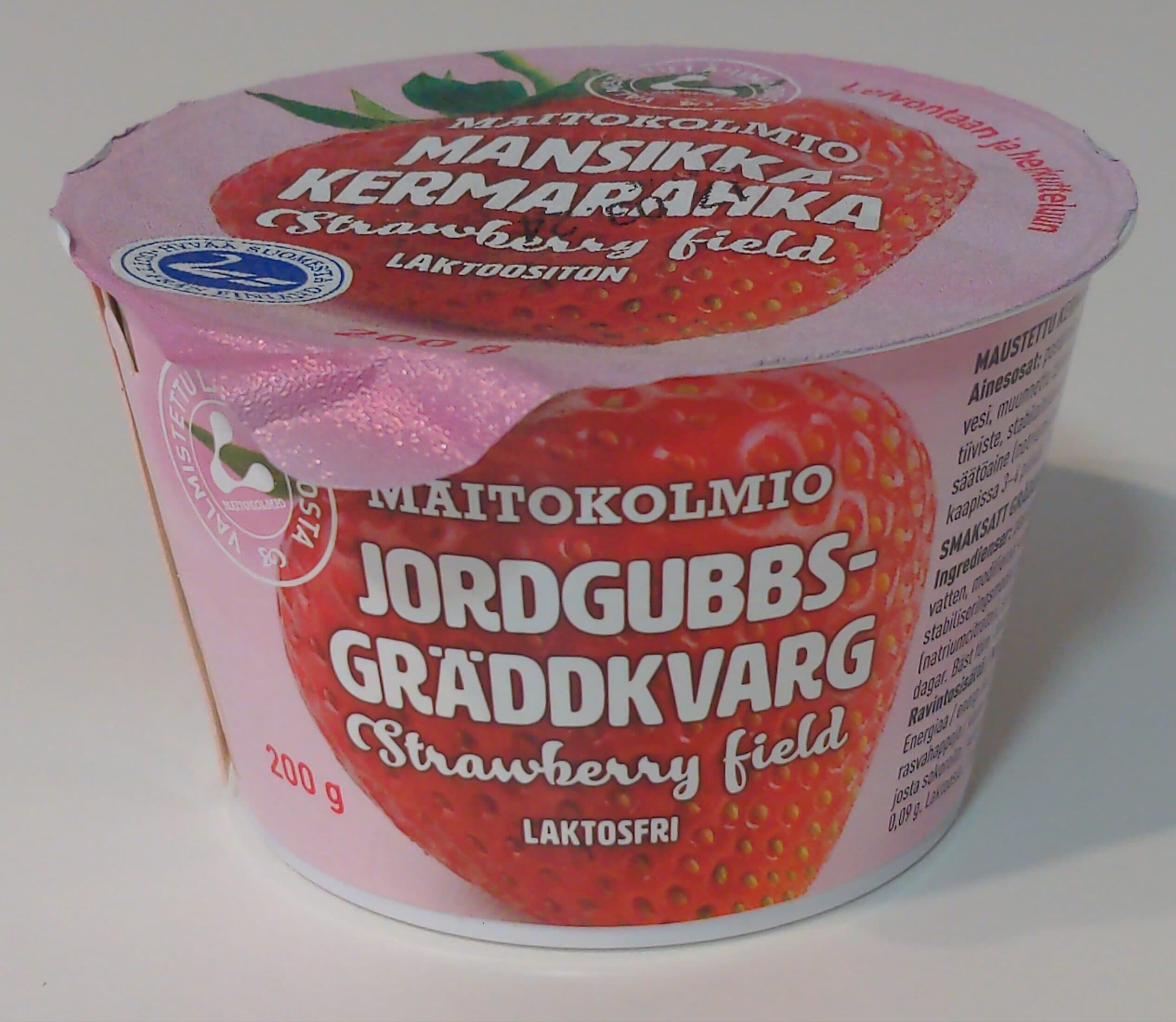 Maitokolmio Jordgubbs-gräddkvarg packshot