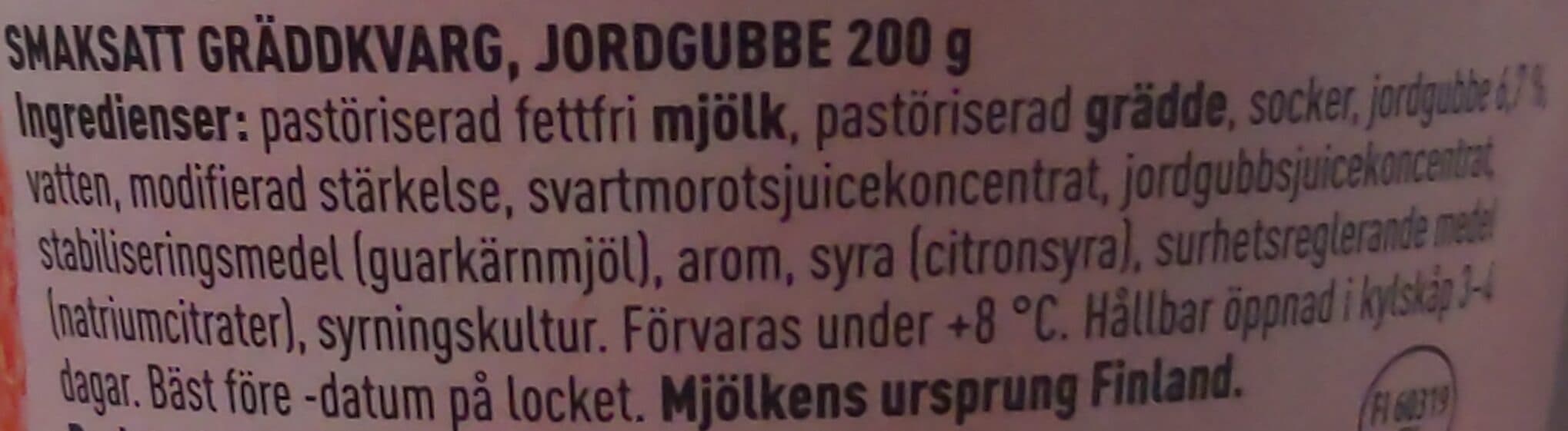 Maitokolmio Jordgubbs-gräddkvarg packshot