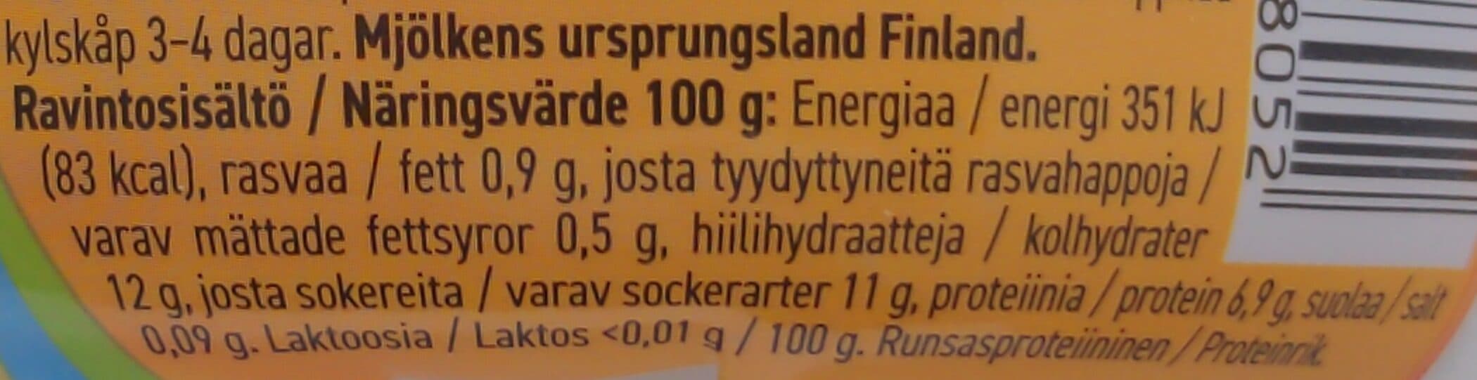 Open Food Facts Laktoositon Jogurtti-Rahka mango packshot