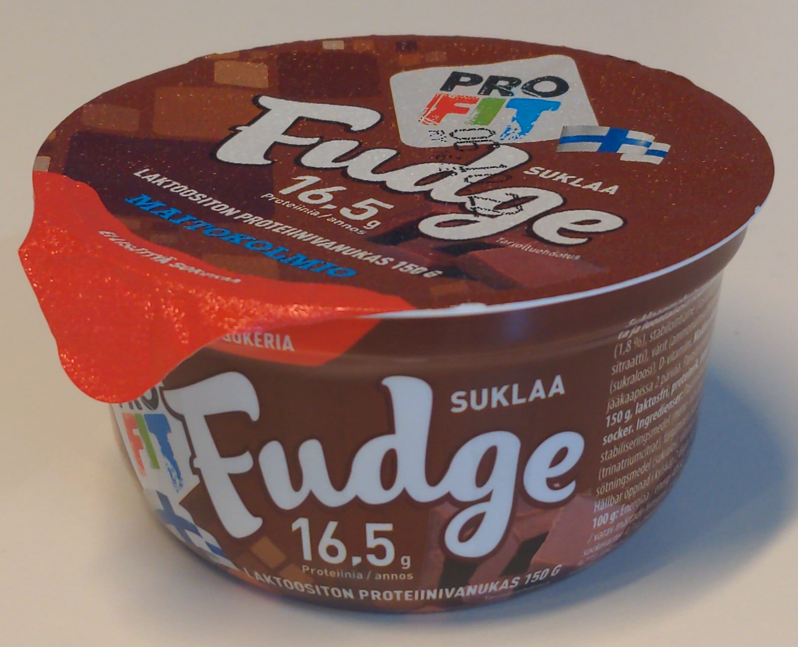 Maitokolmio ProFIT Fudge suklaa packshot