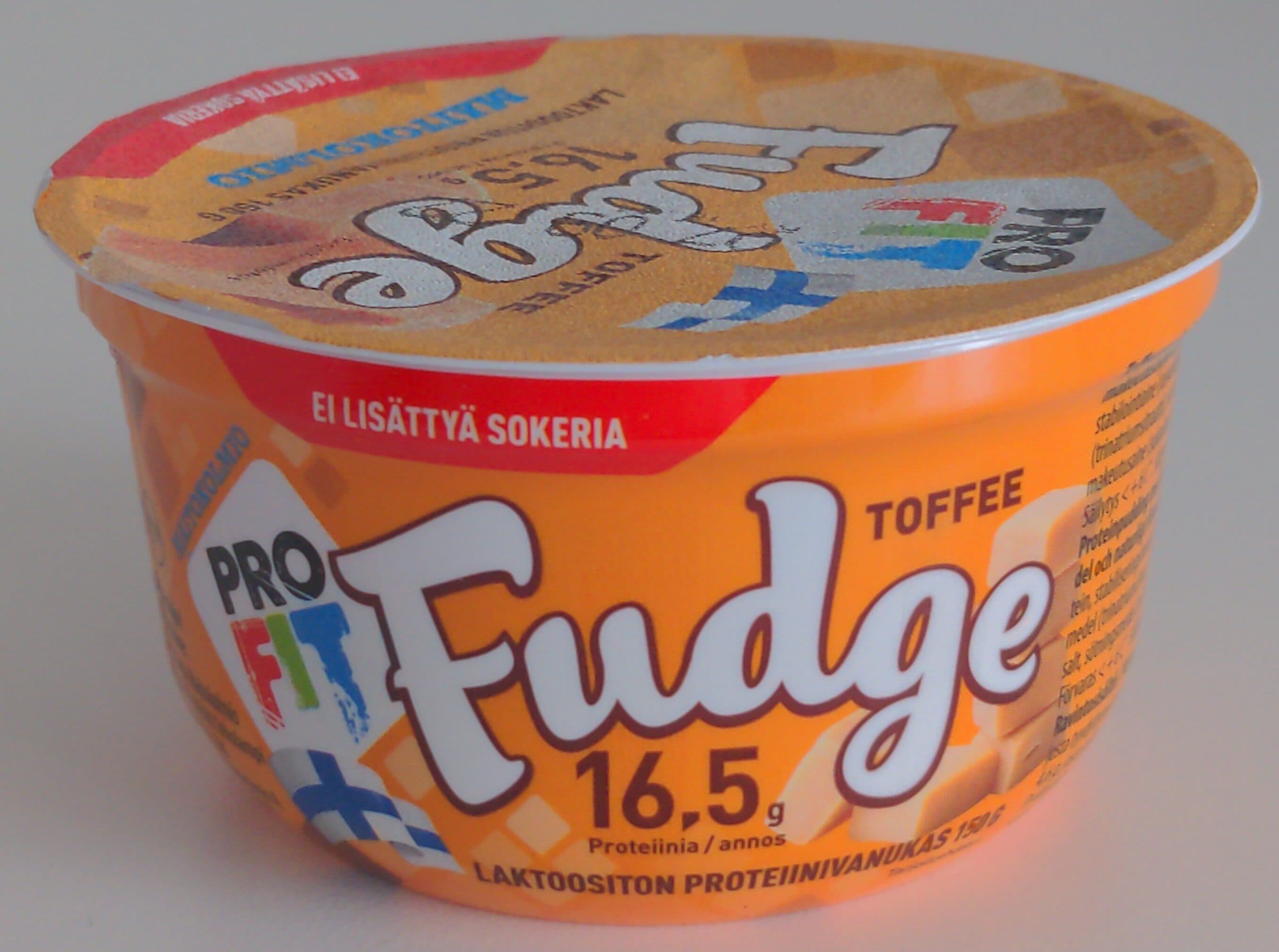 Maitokolmio Profit Toffee fudge packshot