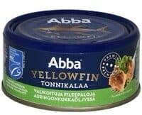 Abba Tonnikala Yellowfin auringonkukkaöljyssä packshot