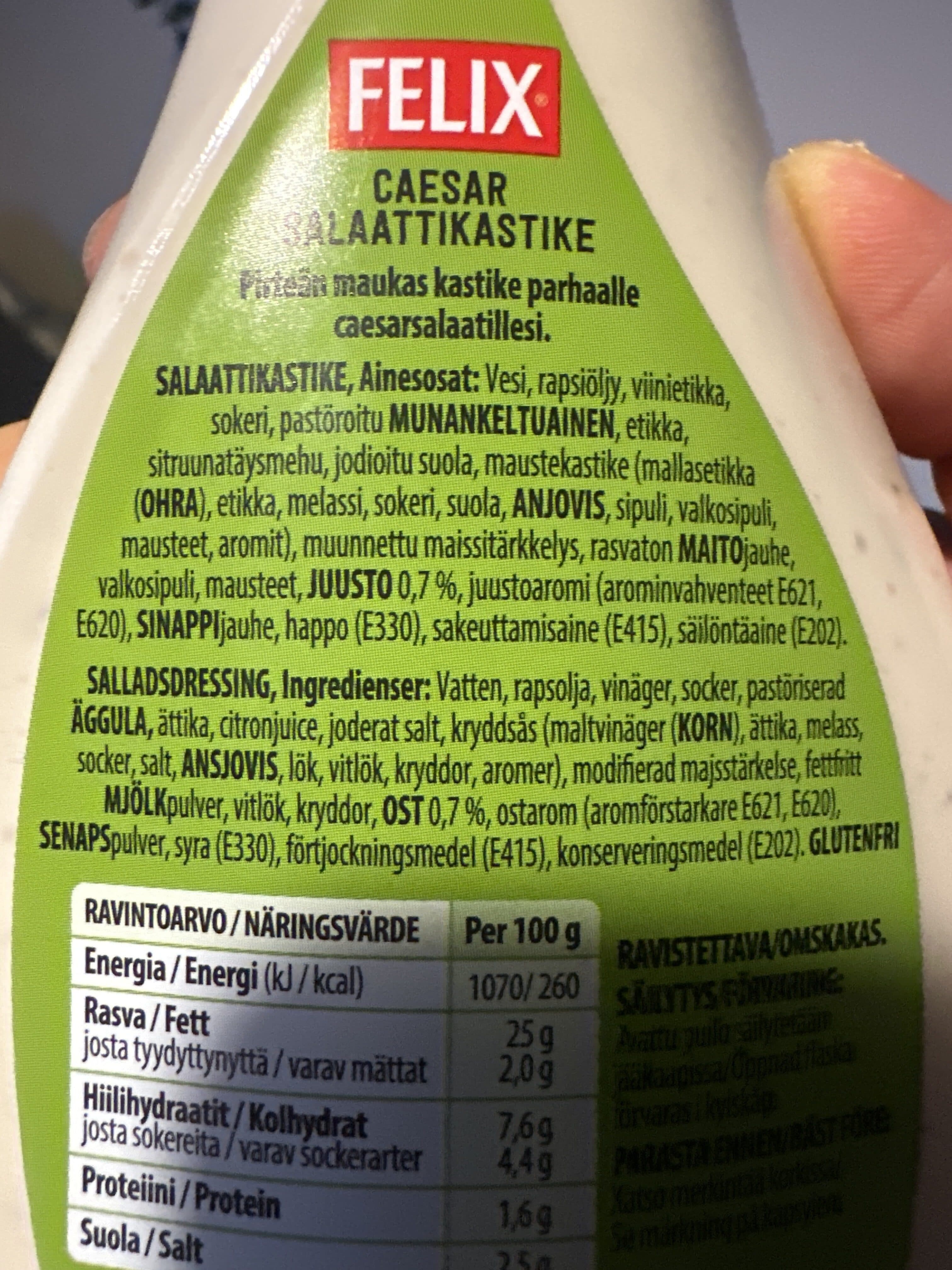 Felix Caesar Salad Dressing packshot