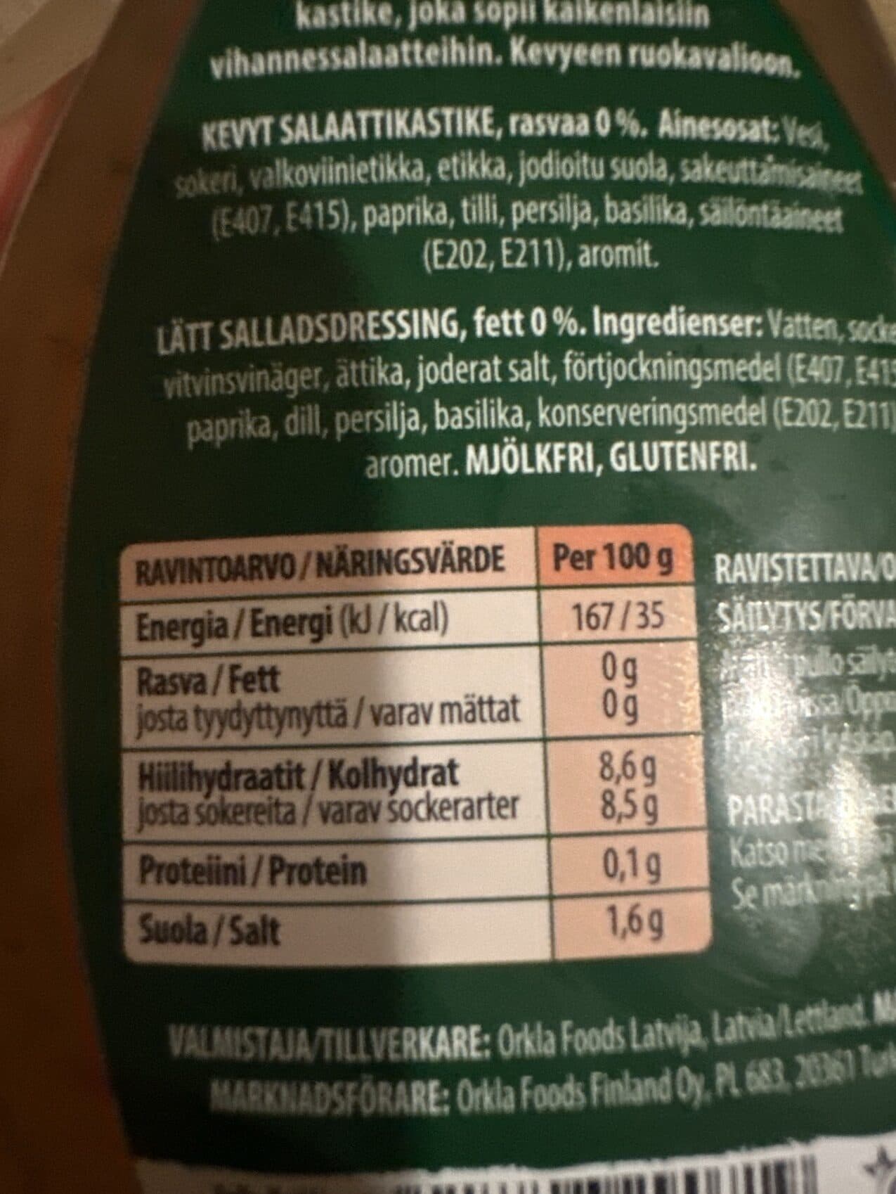 Felix Kevyt Italialainen Salaattikastike packshot