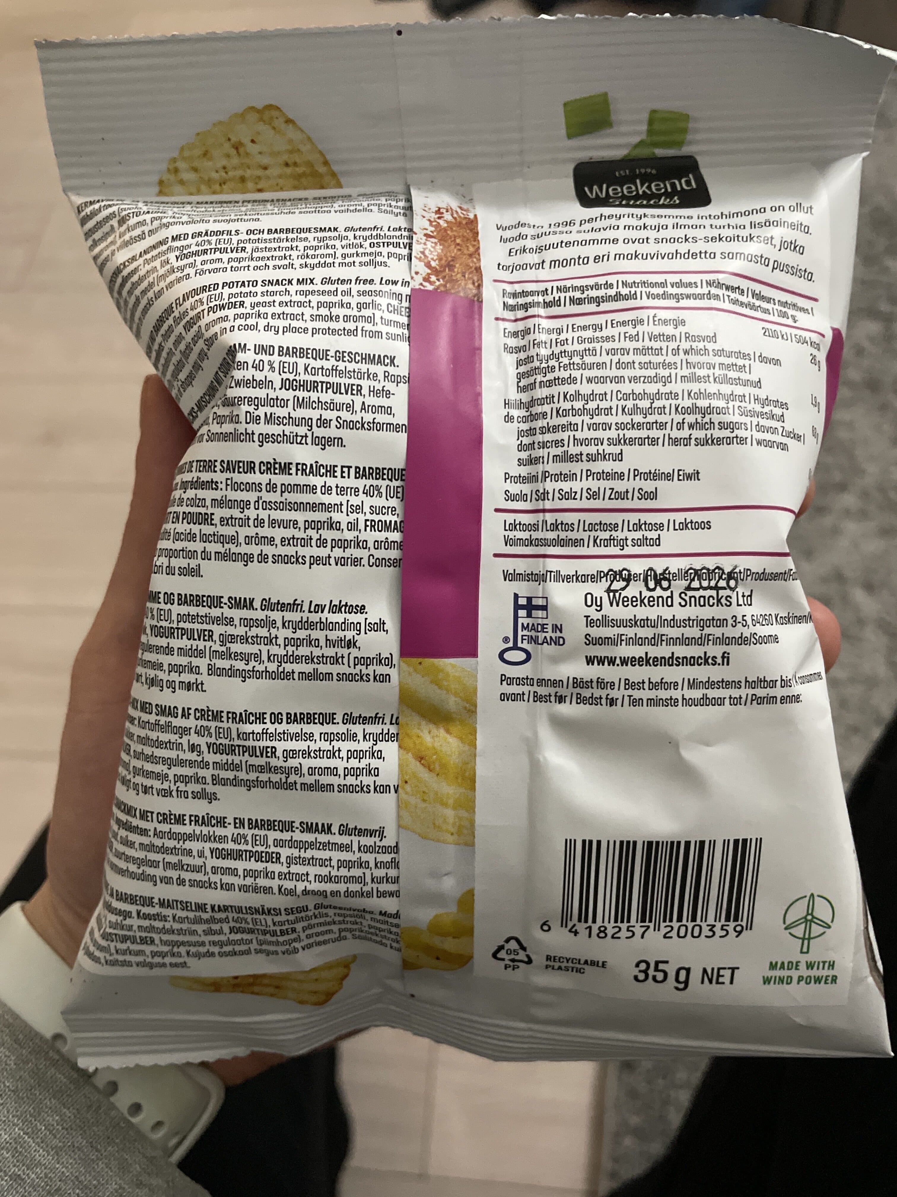 Bbq mix Weekend snacks packshot