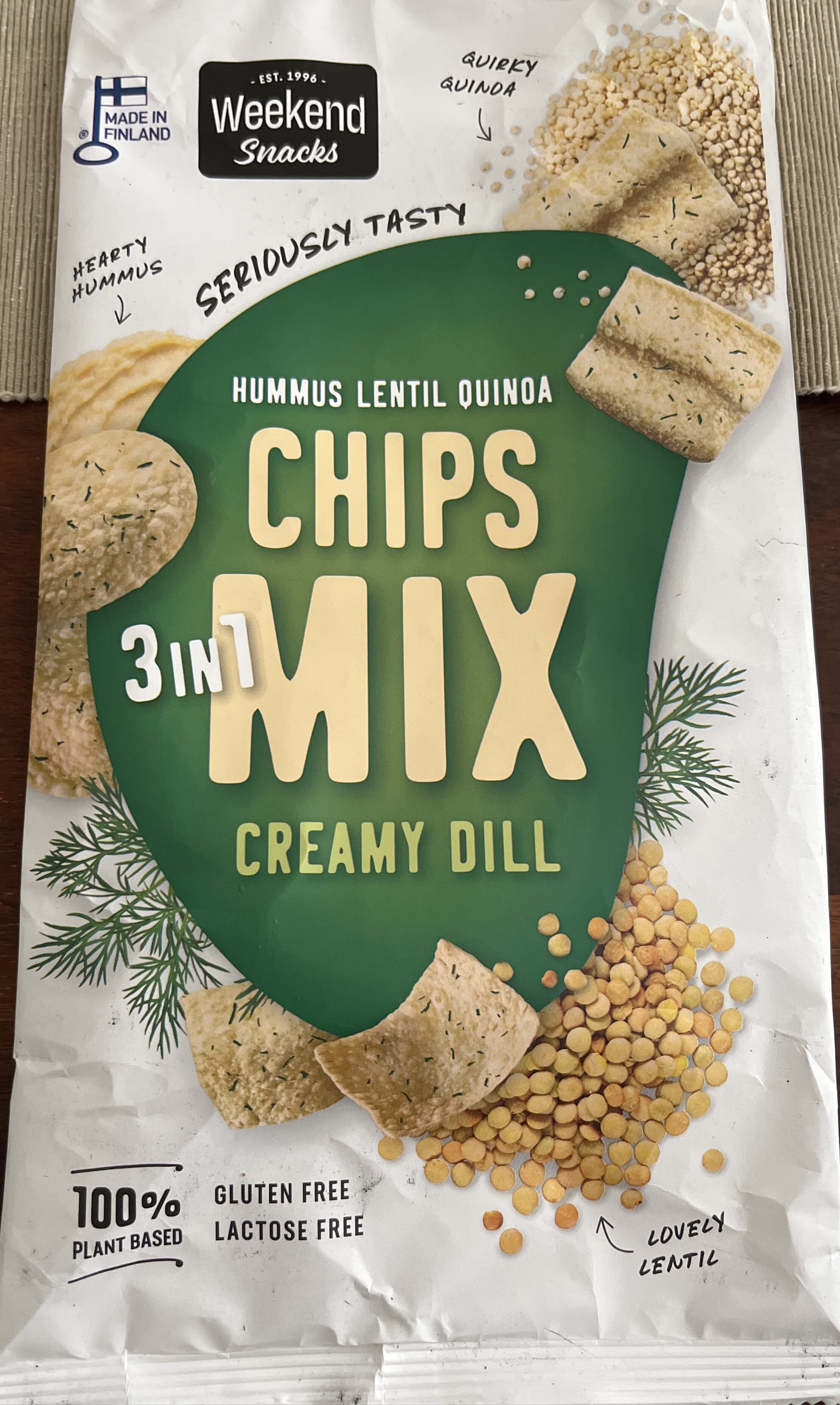 weekend snacks chips mix creamy dill packshot