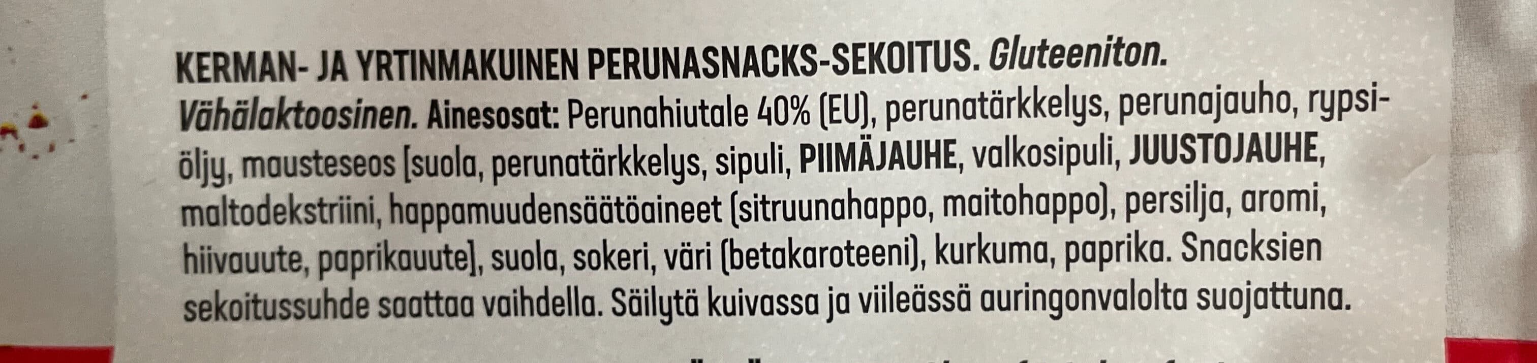 Weekend Snacks Mix - Kerman- ja yrtinmakuinen perunasnack-sekoitus packshot