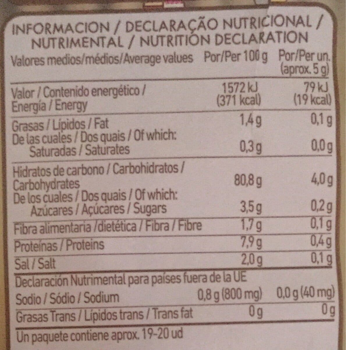 Open Food Facts Tostadas ligeras de arroz y quinoa packshot