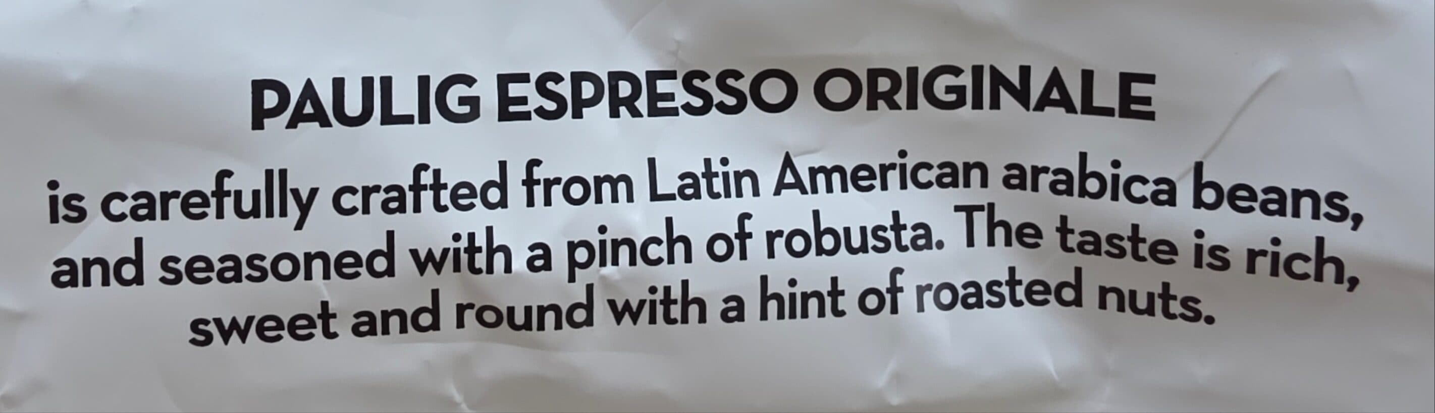 Paulig Espresso Originale packshot