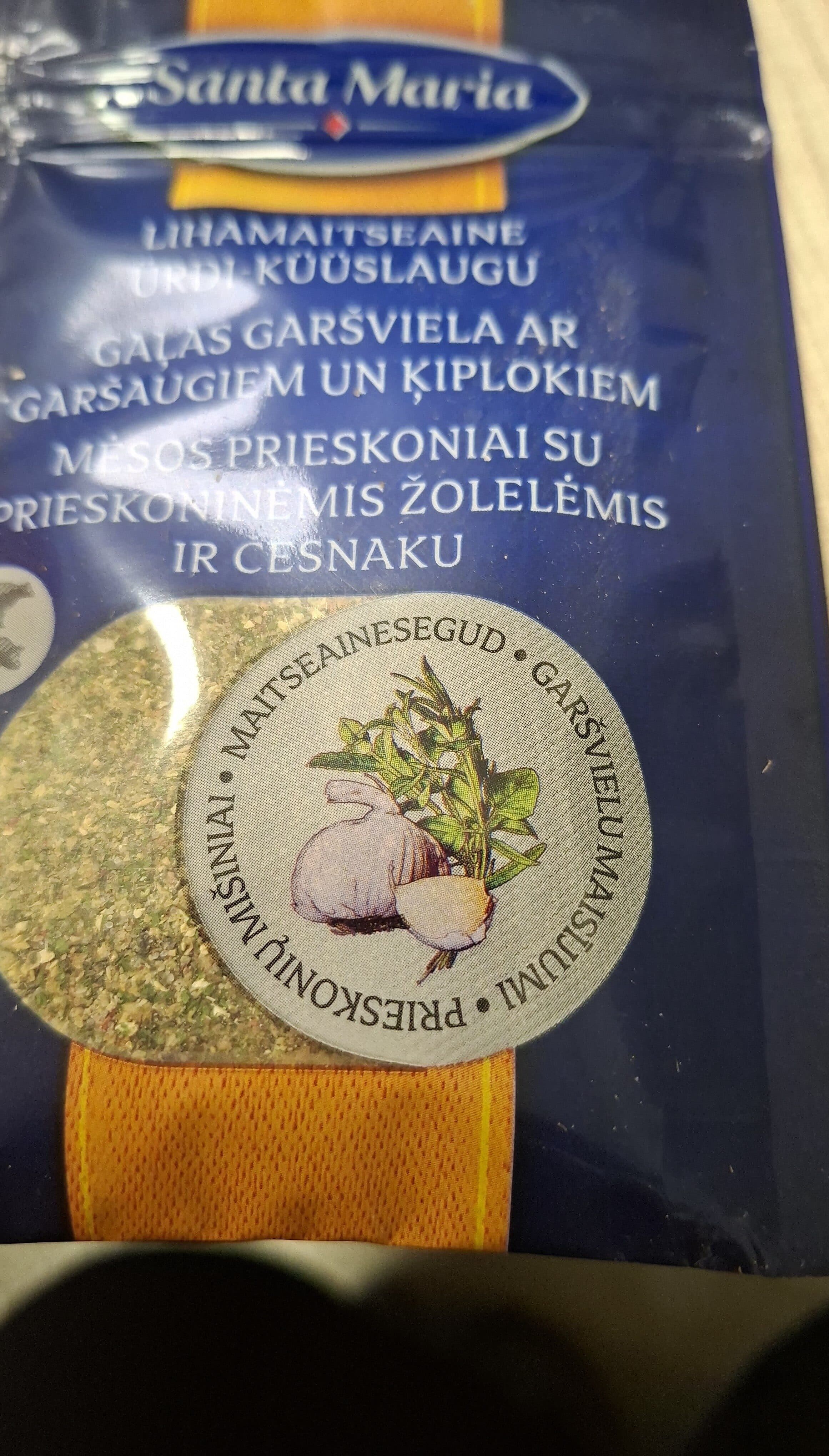 Santa Maria su zolelem ir cesnaku packshot