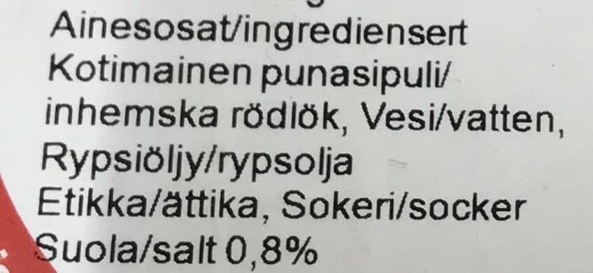 Satomestarit Marinerad Rödlök packshot