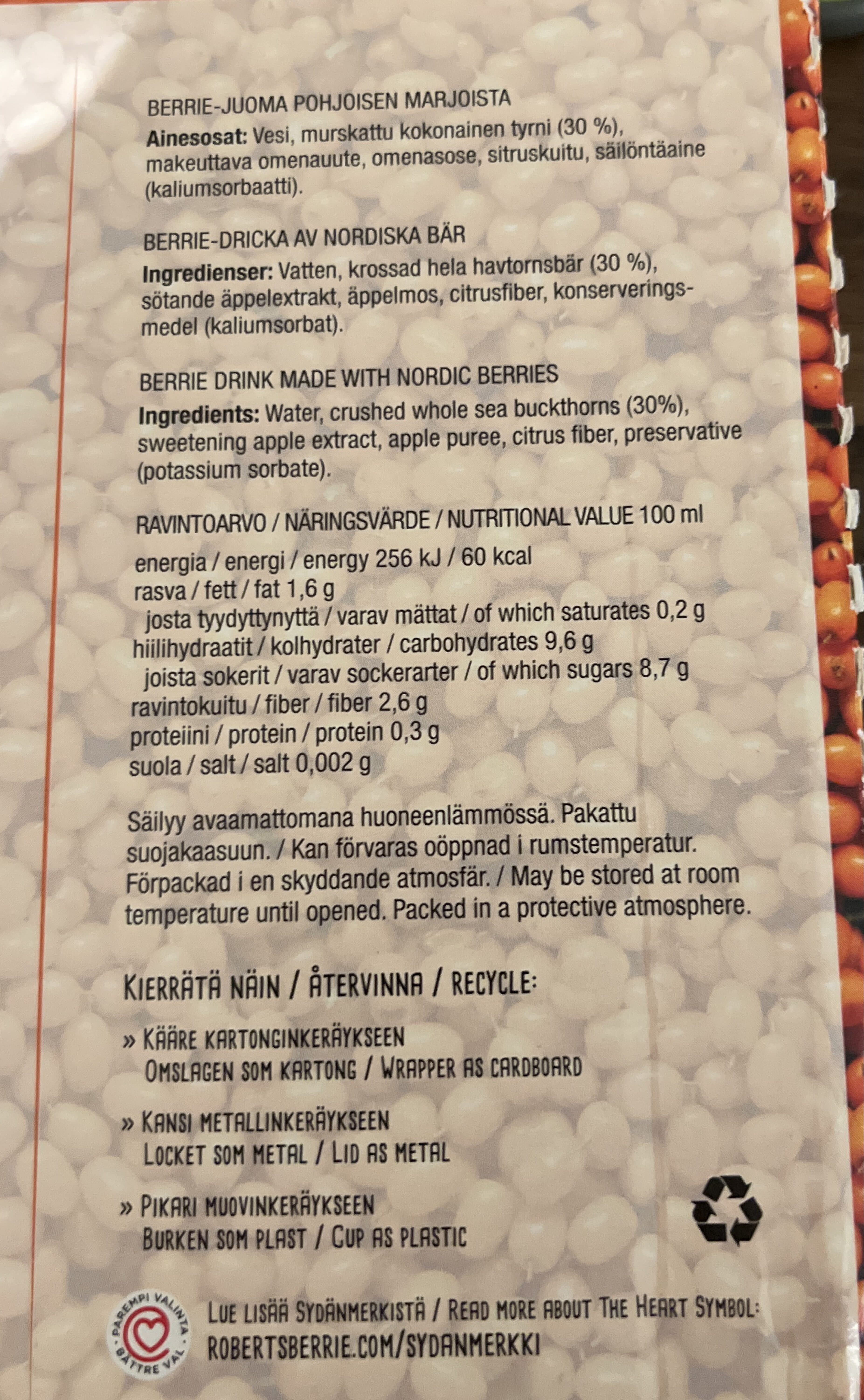 roberts Berrie Sea buckthorn packshot