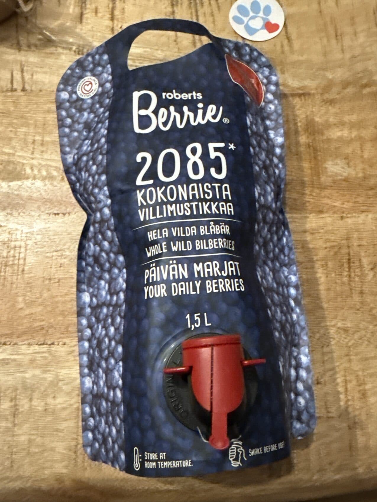 Roberts Berrie Whole Wild Bilberries packshot