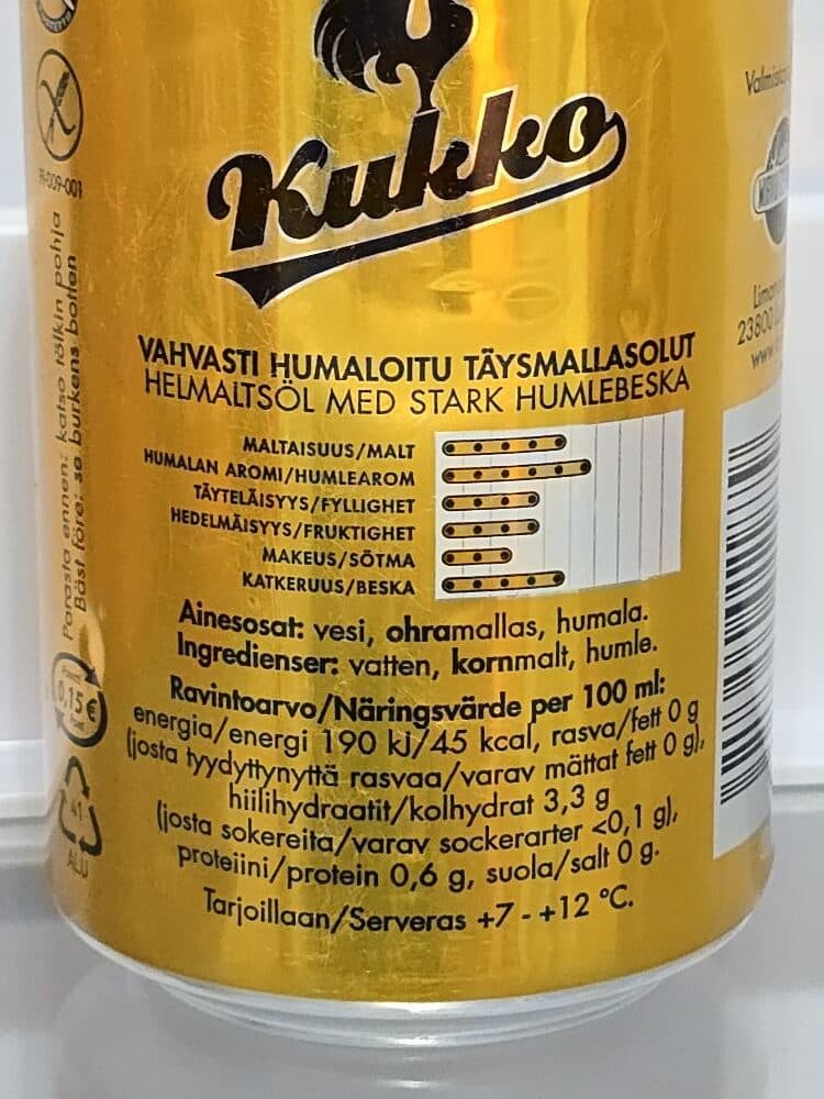 Kukko Kukko Vahva Pils packshot