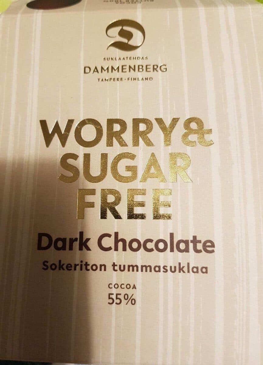 Worry & Sugar Free Dark Chocolate packshot