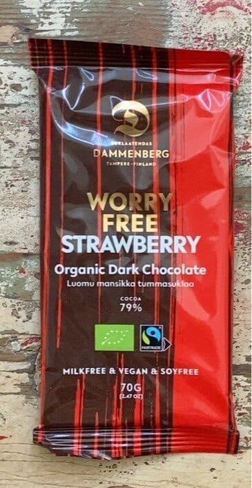 Dammenberg Strawberry Dark Chocolate bar packshot