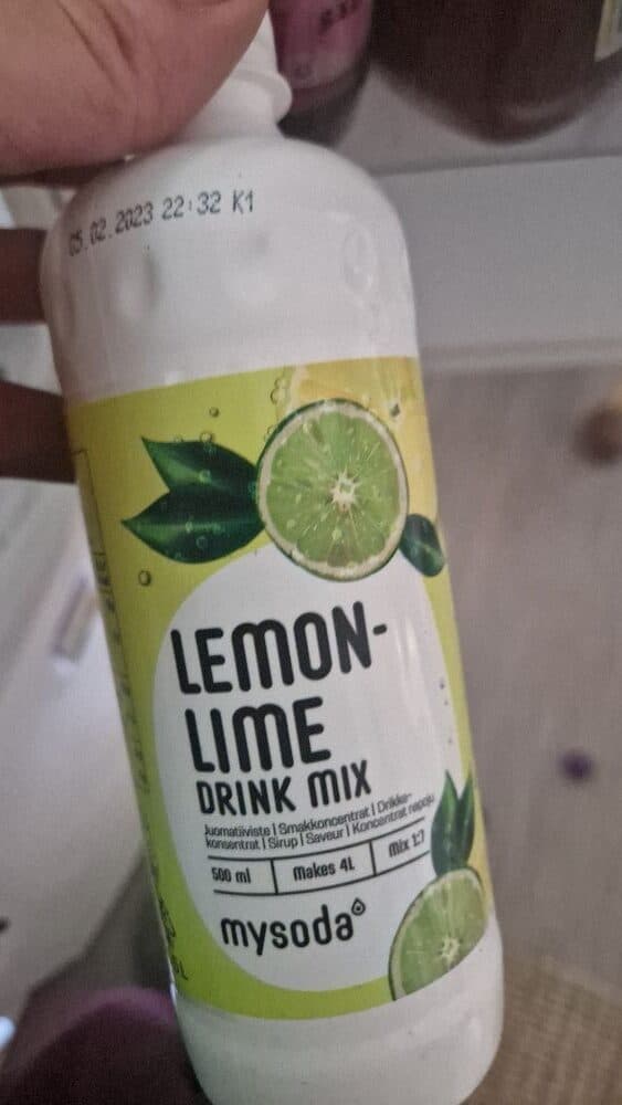 Mysoda Lemon-lime drink mix packshot