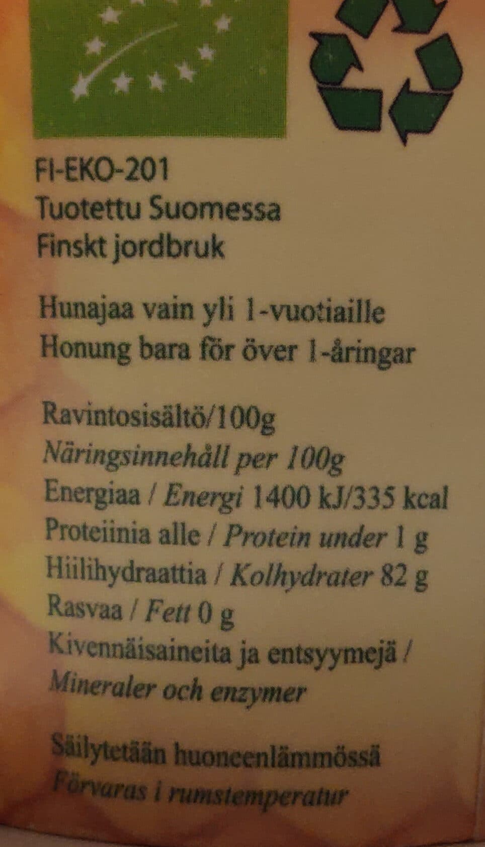 Metsämesi Luomuhunaja packshot