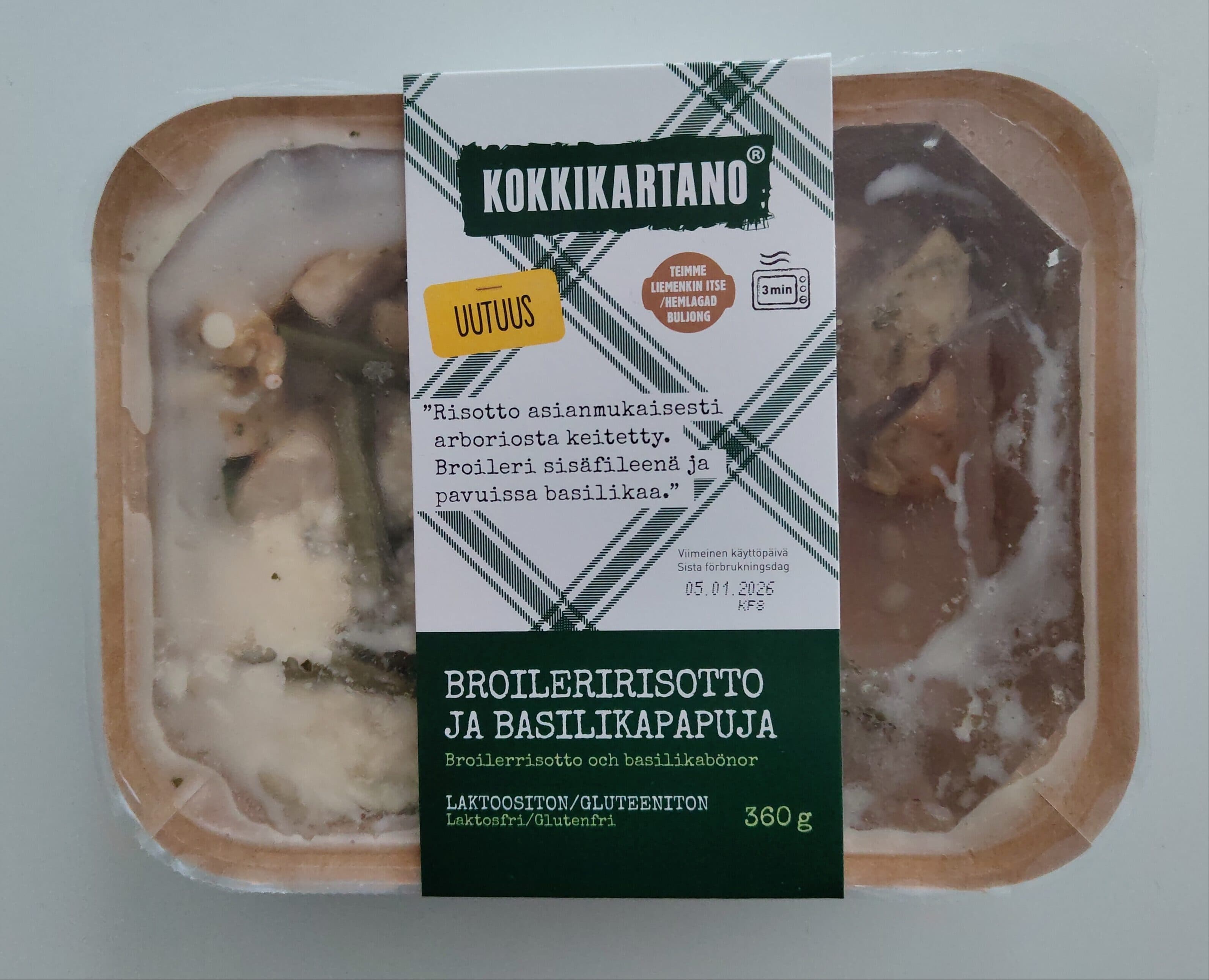 Kokkikartano Broileririsotto Ja Basilikapapuja packshot