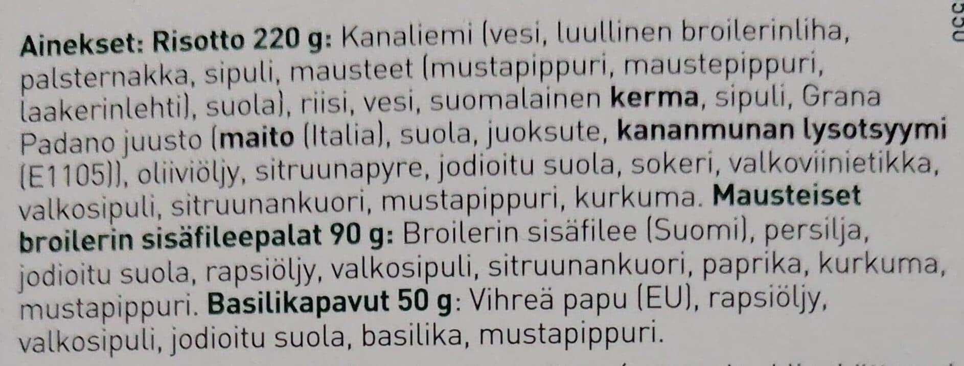 Kokkikartano Broileririsotto Ja Basilikapapuja packshot