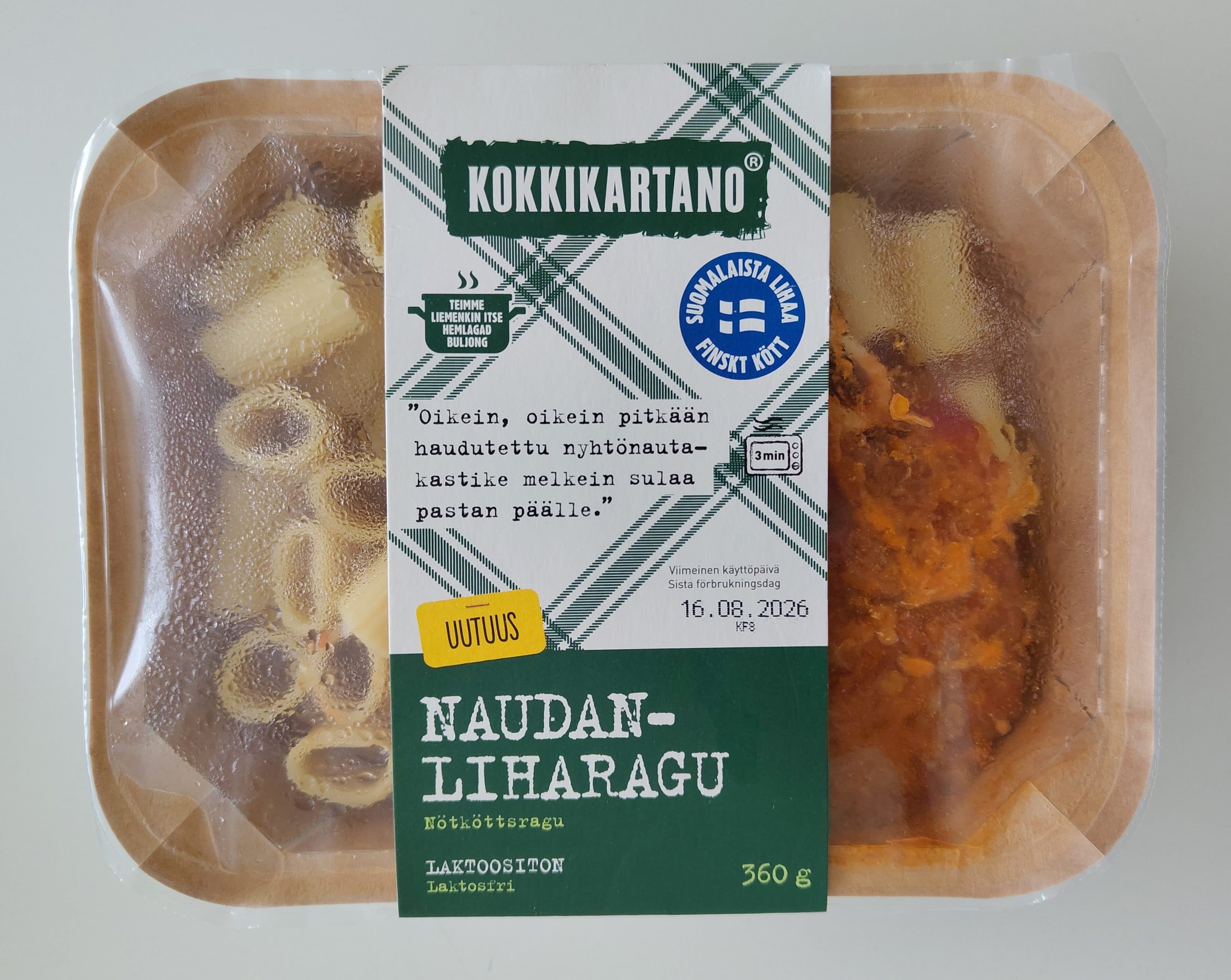 Kokkikartano nauta ragu packshot