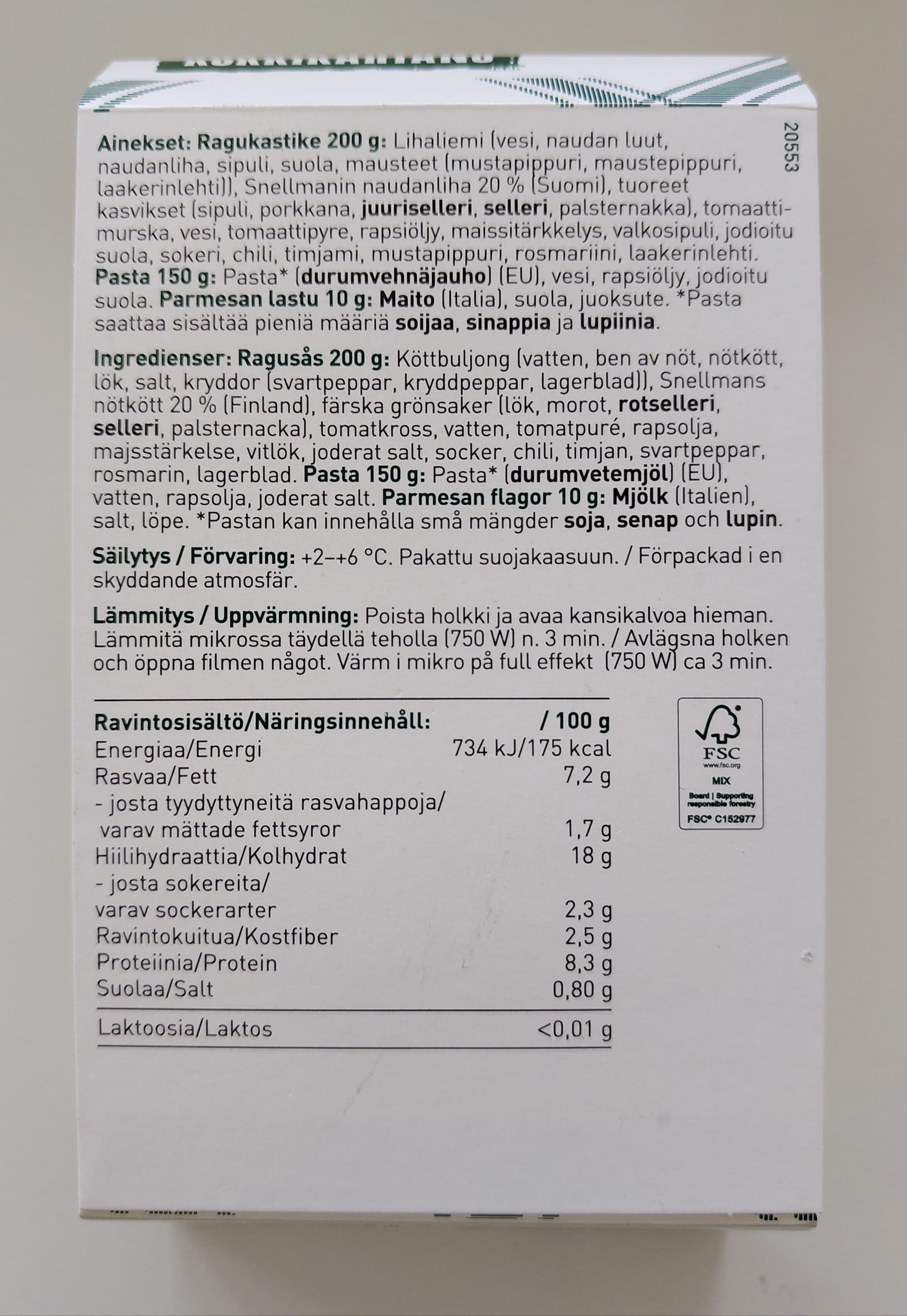 Kokkikartano nauta ragu packshot