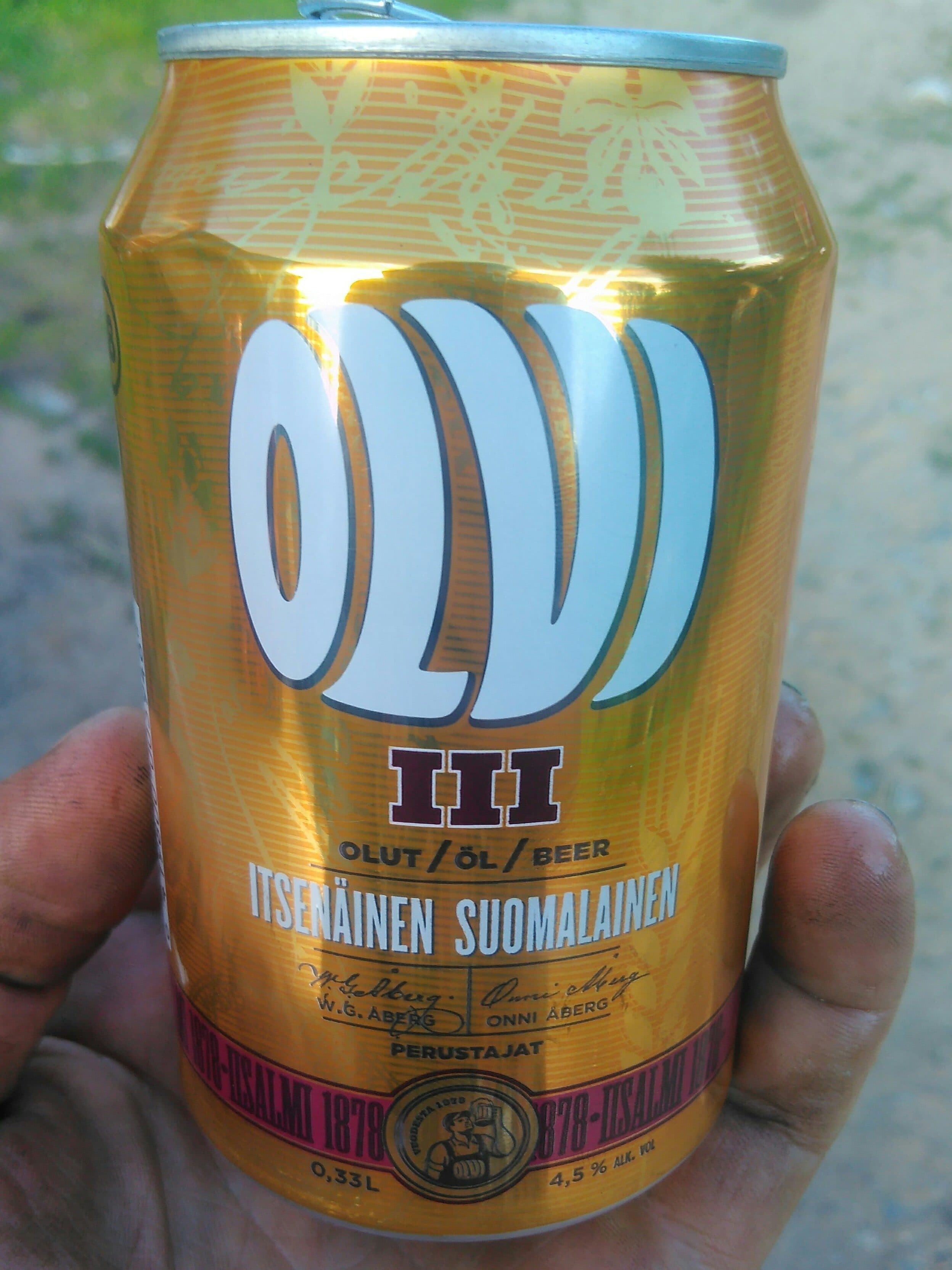 Olvi lager packshot