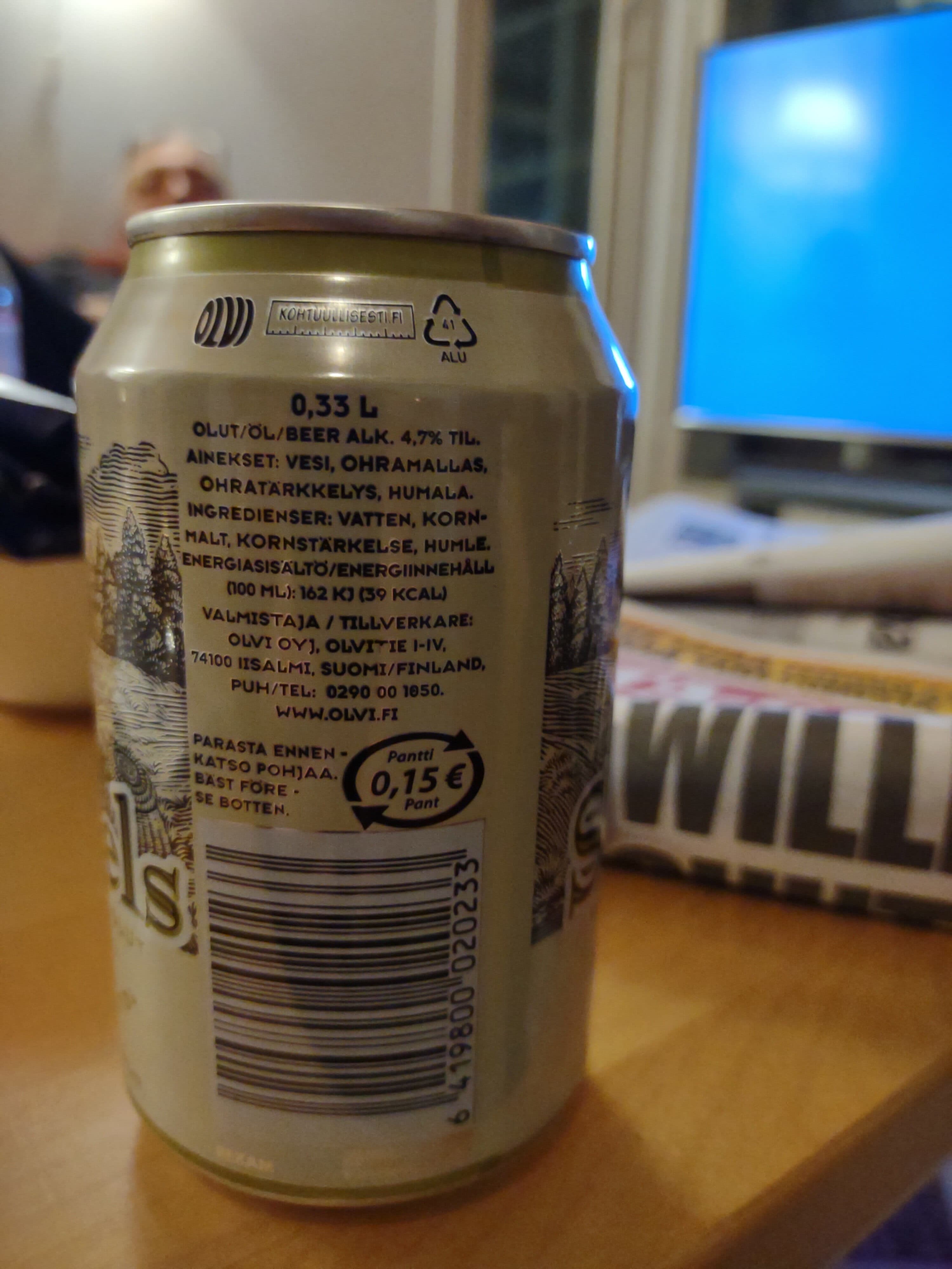 Olvi Sandels 4,7 packshot