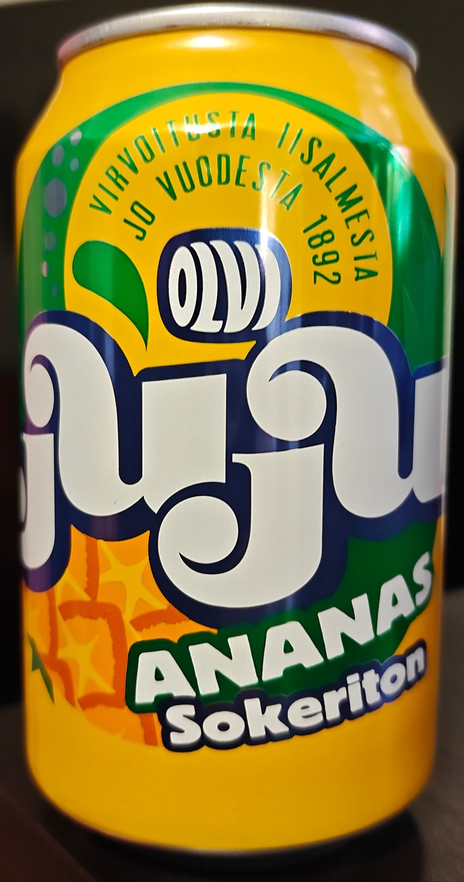 Olvi Juju Ananas packshot