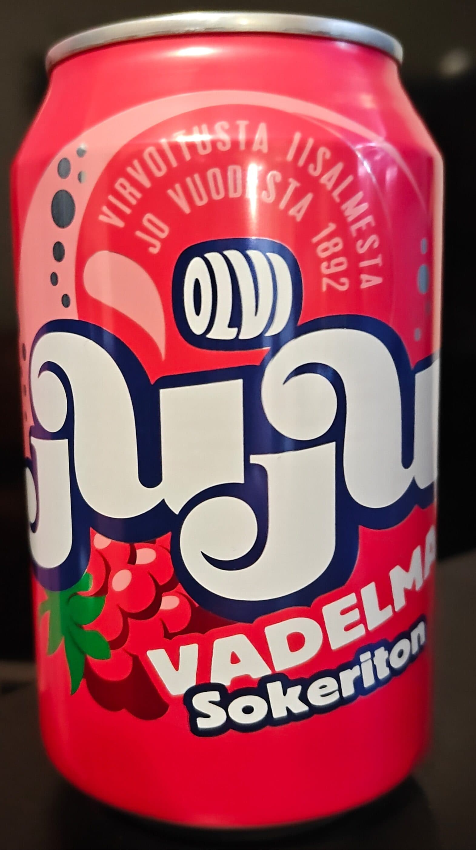Olvi Juju Vadelma sokeriton packshot
