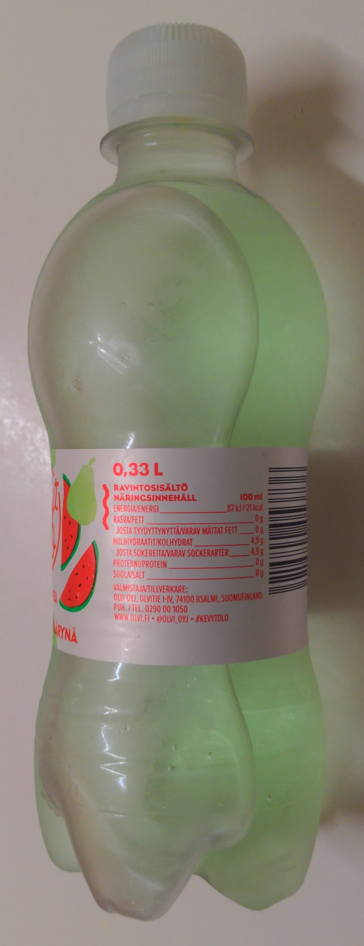 Olvi Kevyt Olo Meloni Ja Päärynä packshot