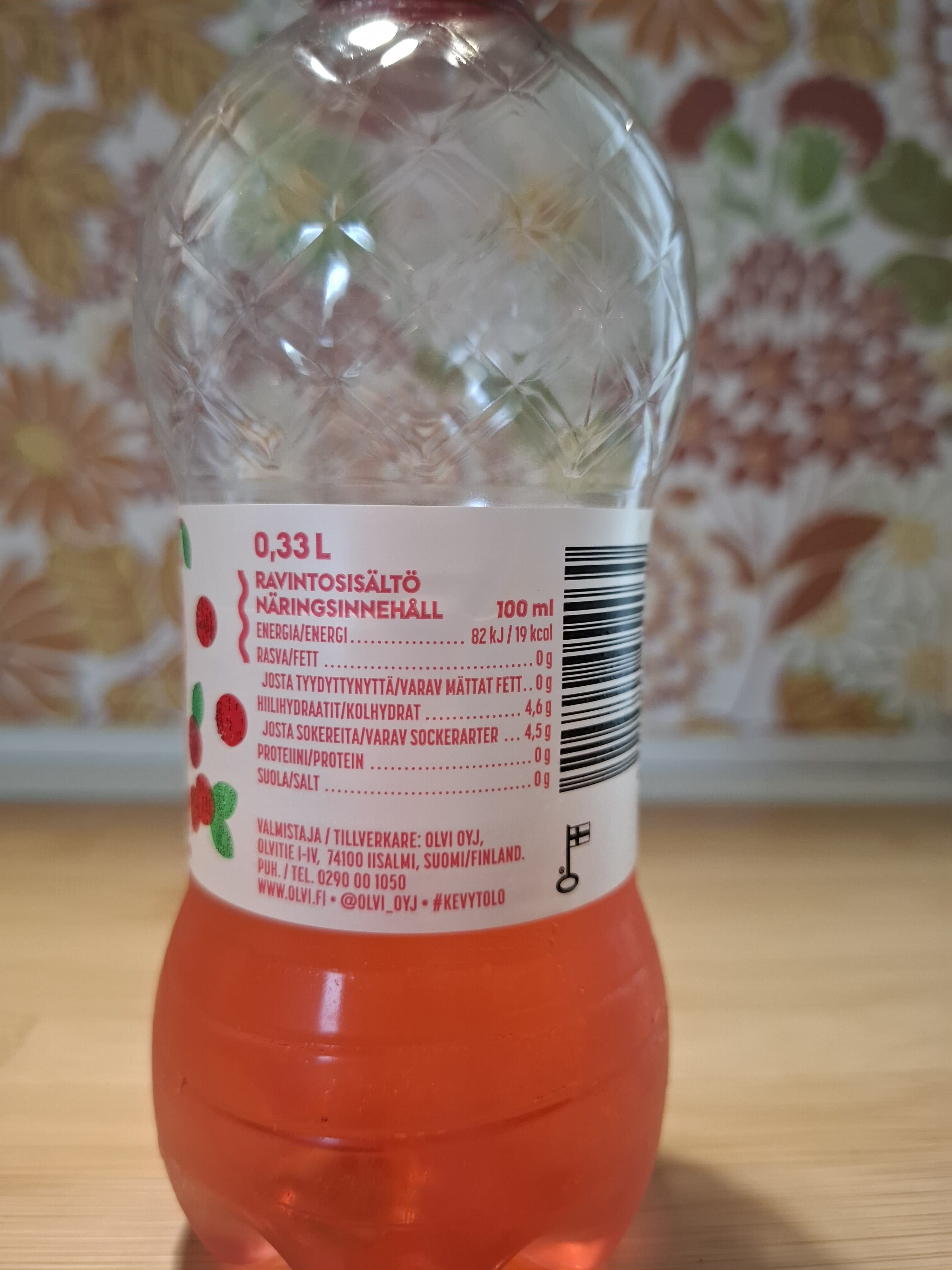 Olvi Kevyt Olo Karpalo packshot
