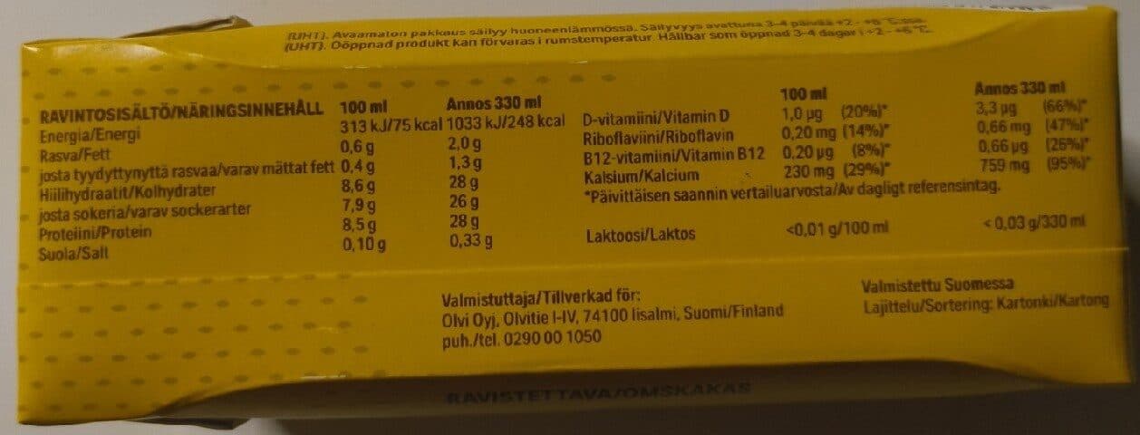 TEHO Banaani-suklaa Palautusjuoma packshot
