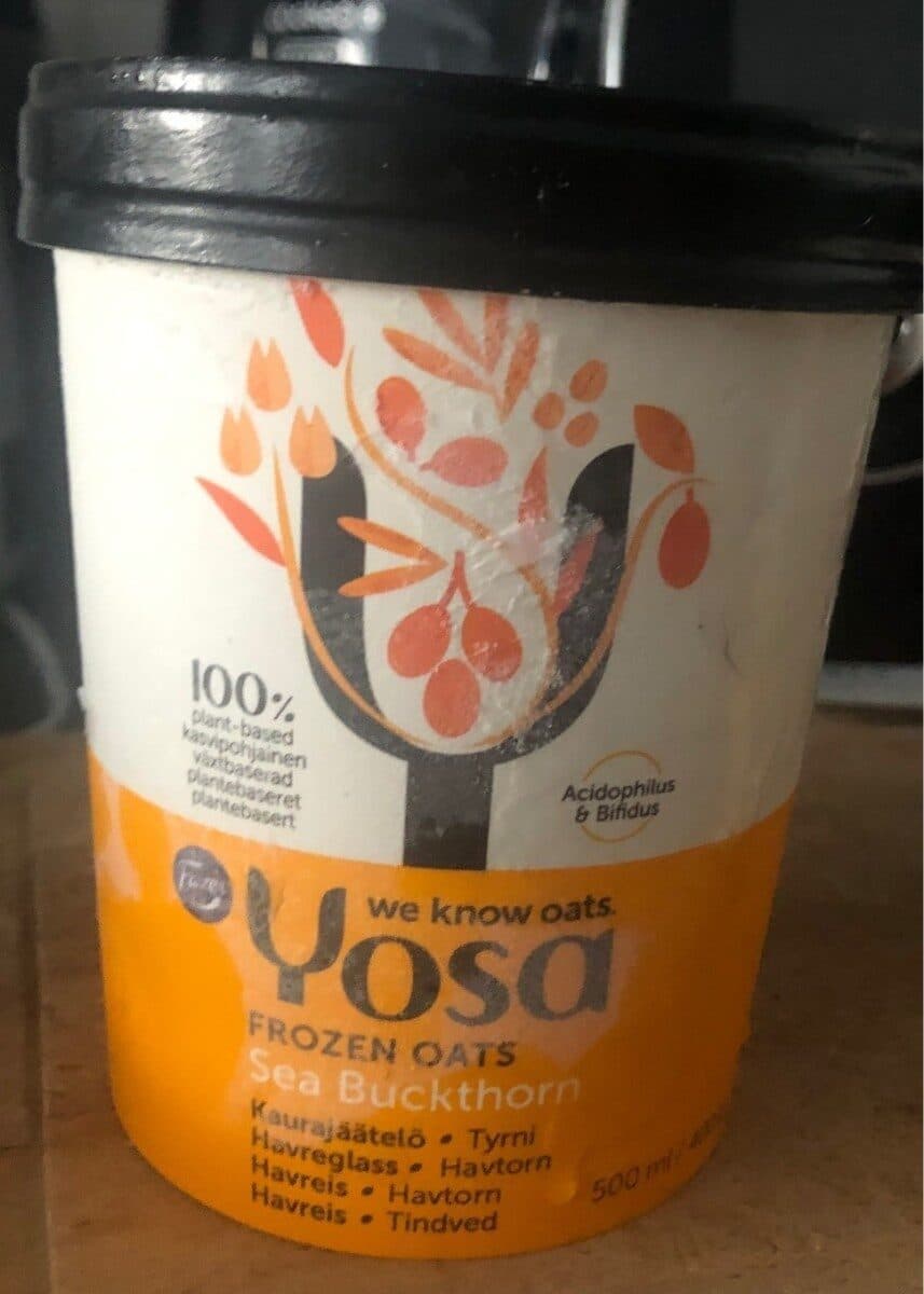 Fazer Yosa Kaurajäätelö Tyrni packshot