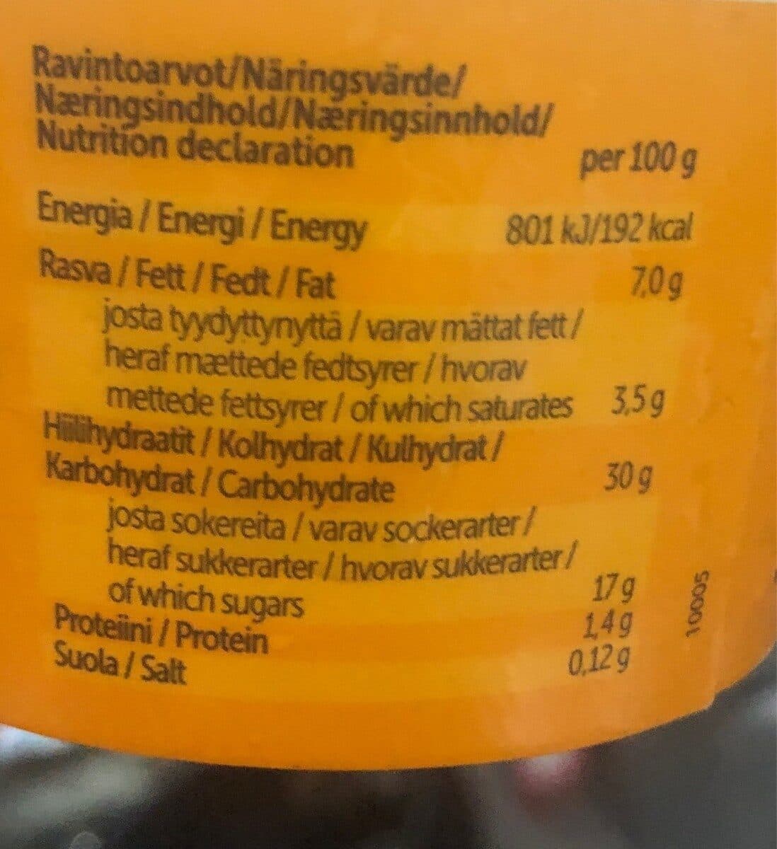 Fazer Yosa Kaurajäätelö Tyrni packshot