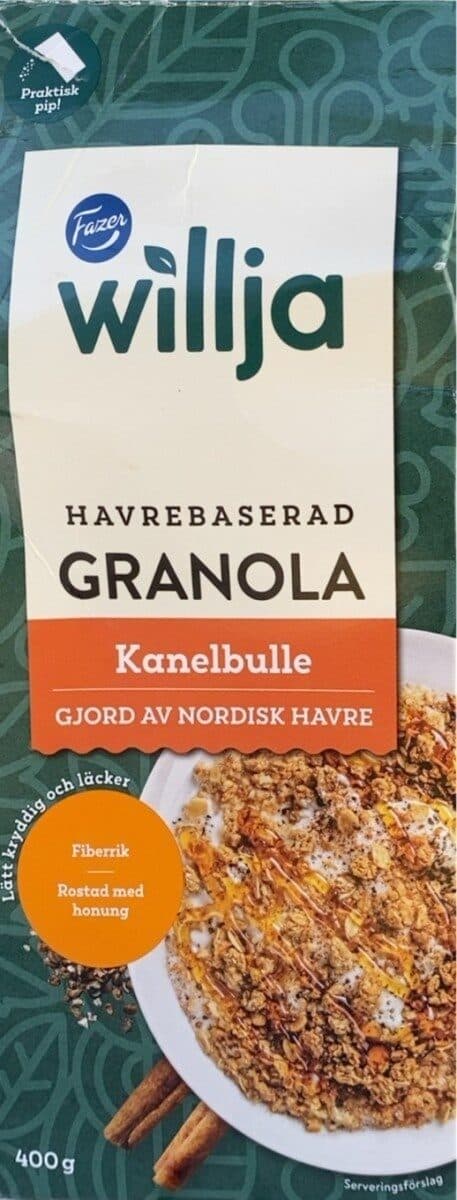 Granola kanelbulle packshot