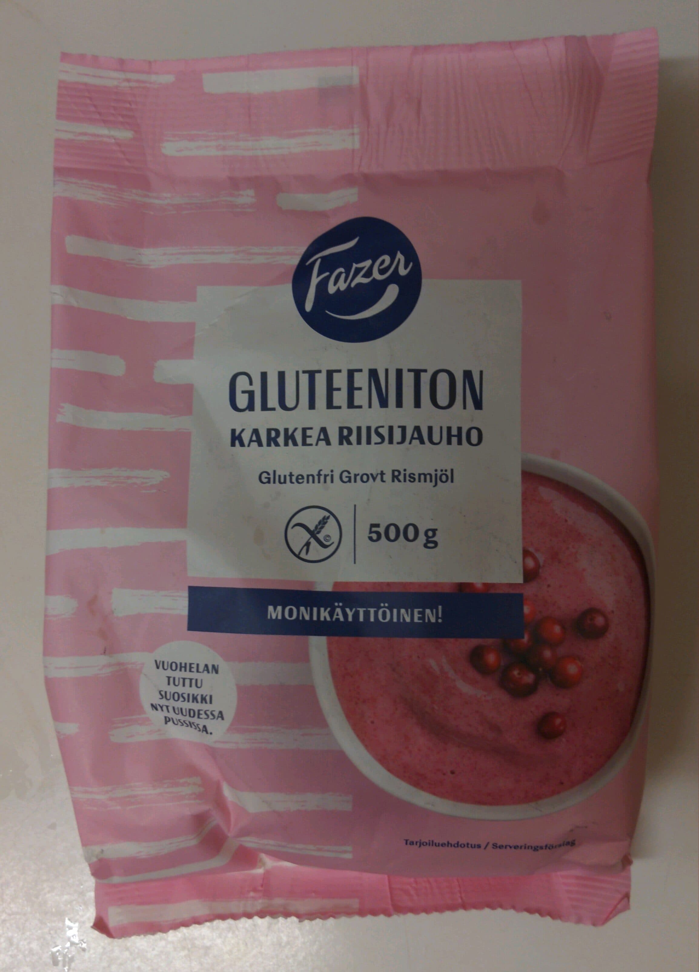 Fazer Glut Karkea Riisijauho packshot
