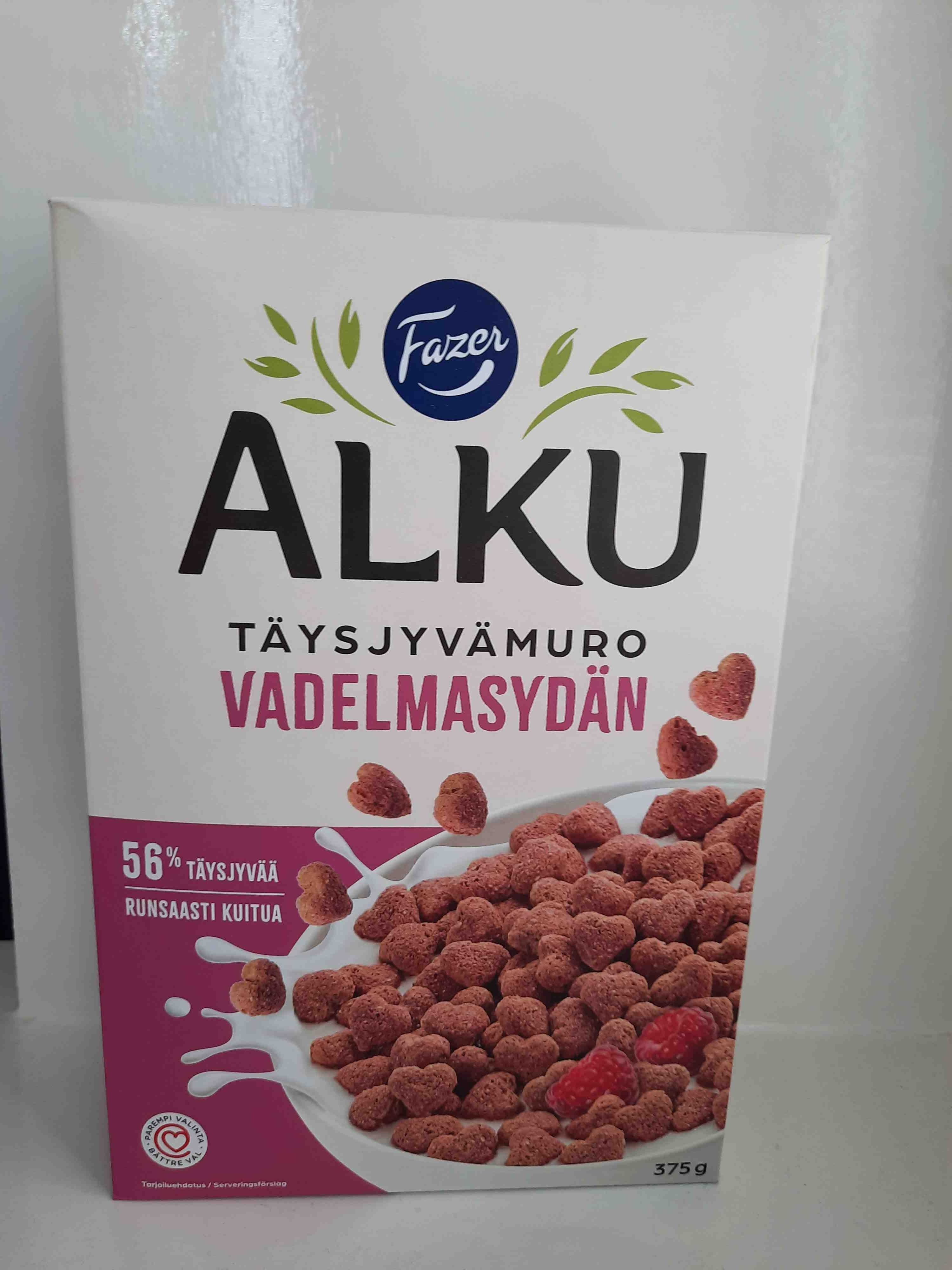 Fazer Vadelma makuinen täysjyvämuro packshot