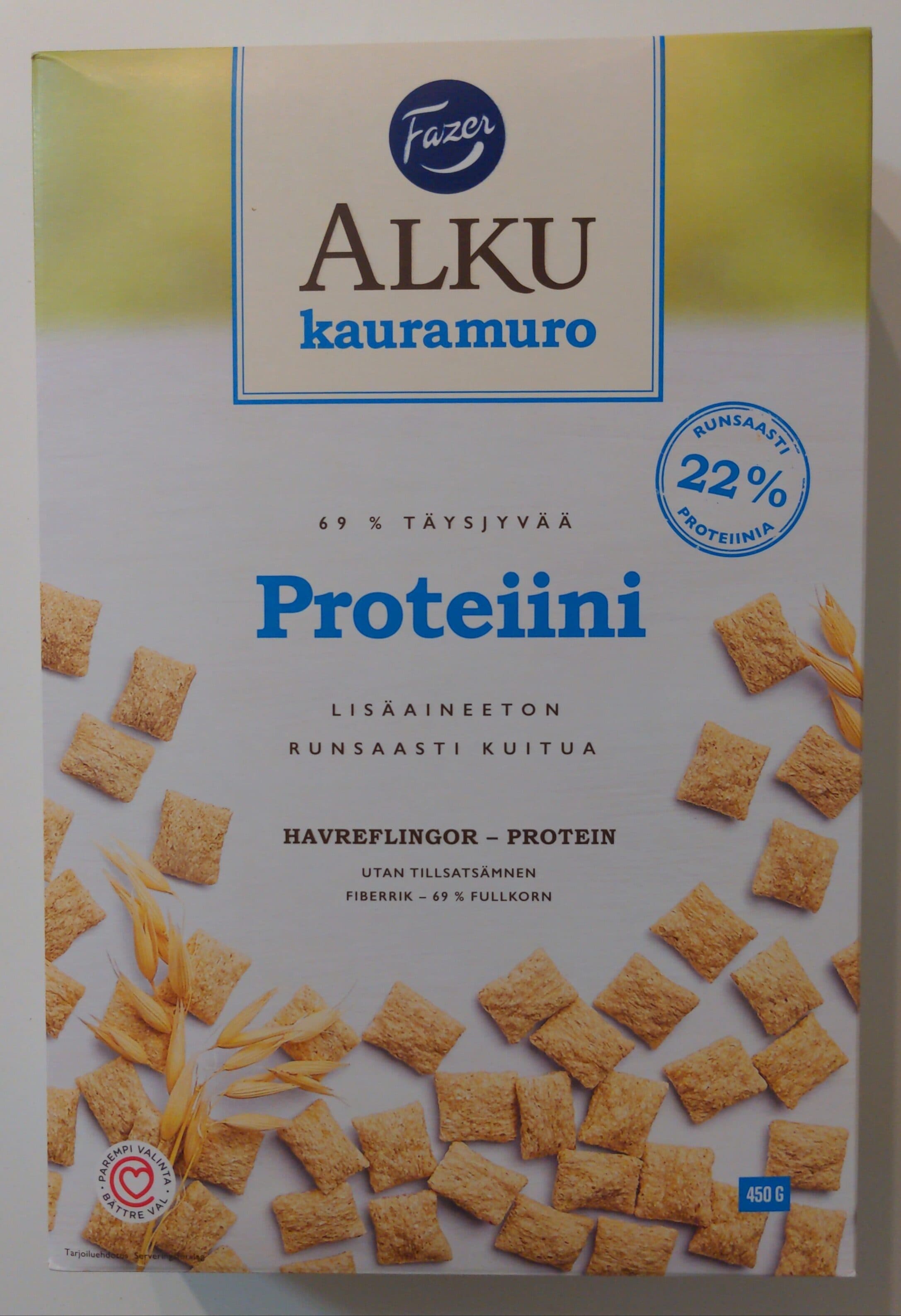 Fazer Havreflingor proteiini packshot