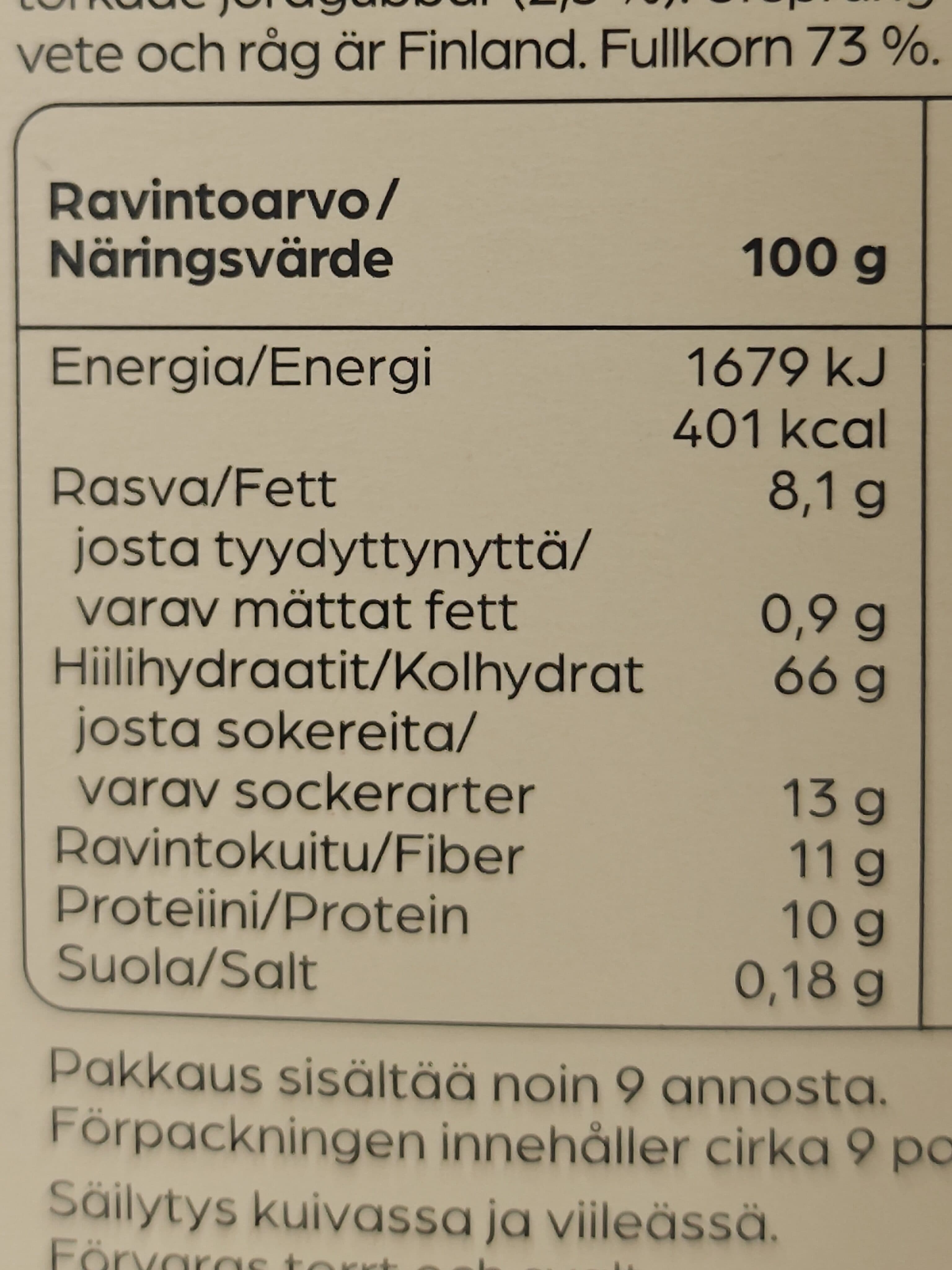 Fazer Alku Paahdettu Mysli Mansikka Omena packshot