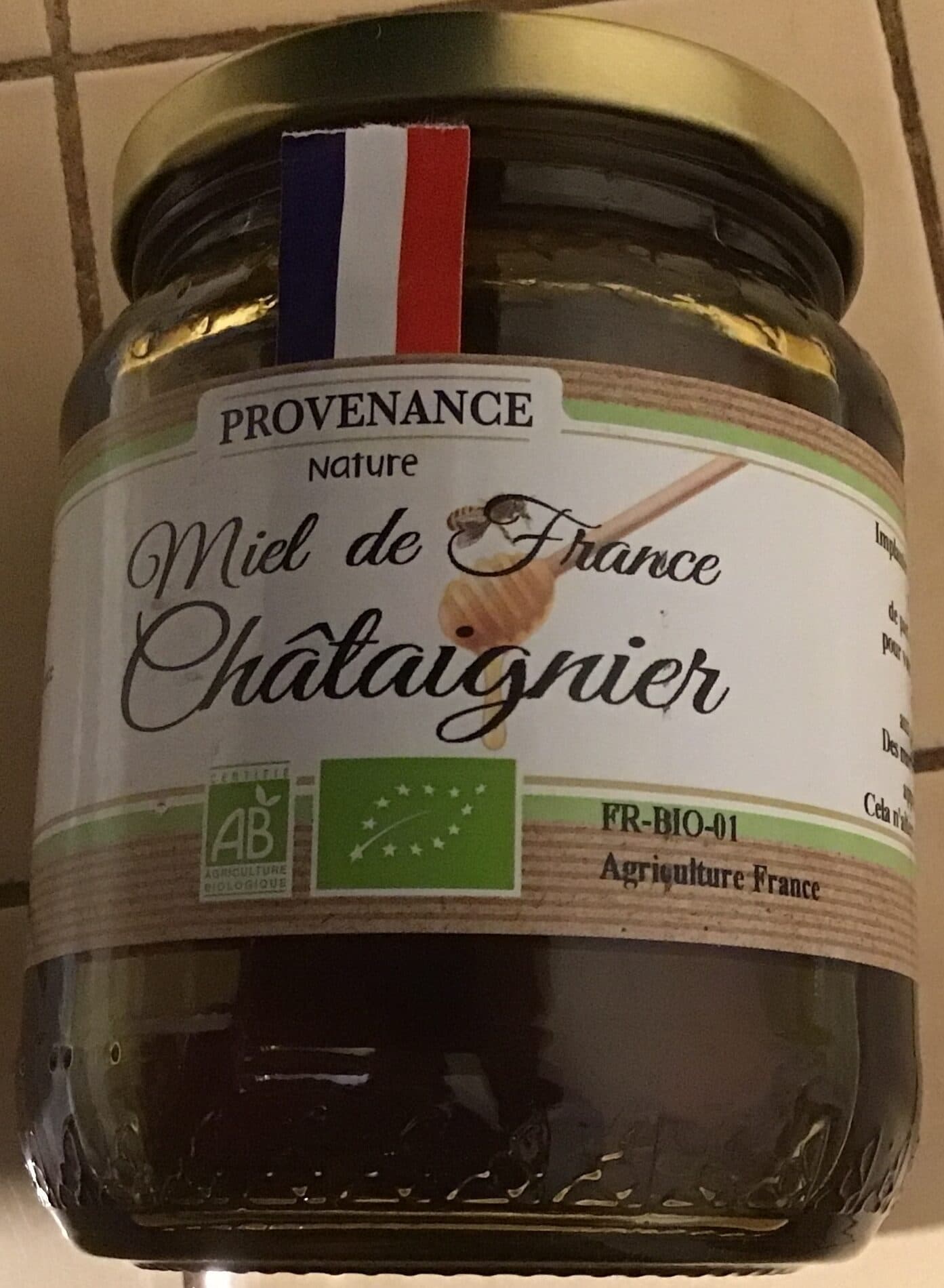 Provenance nature Miel de chataigner packshot