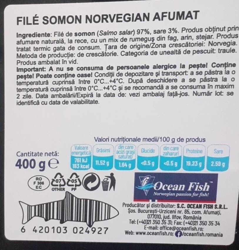 Open Food Facts Salmone affumicato packshot