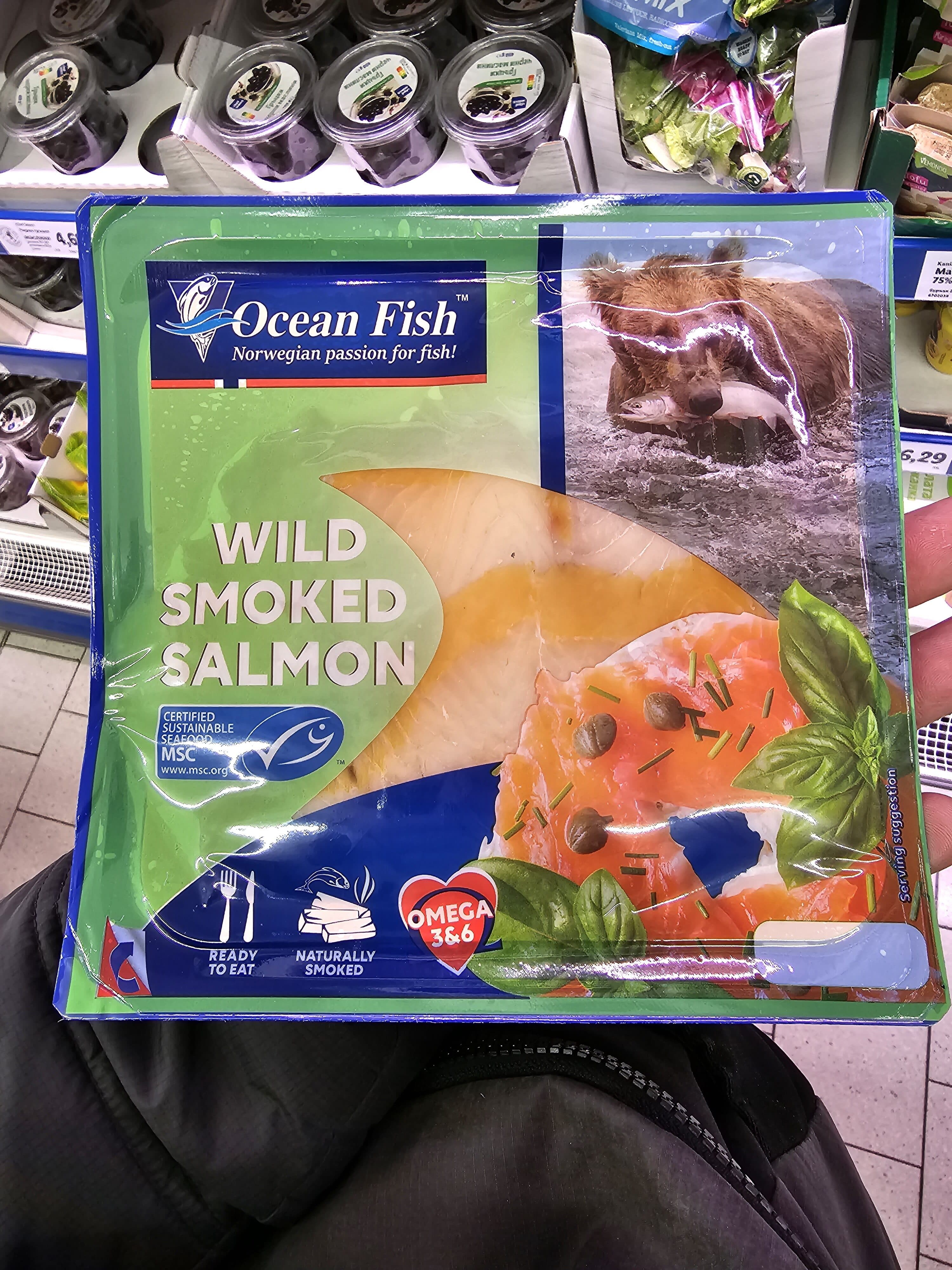 Ocean Fish Wild Smoked Salmon packshot