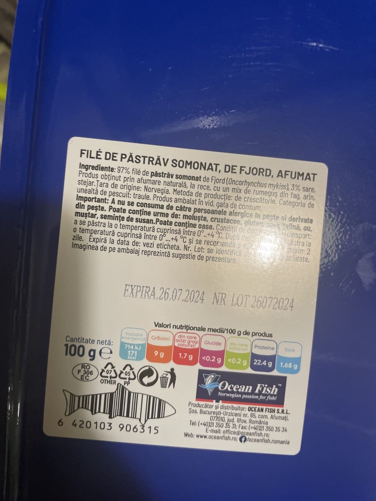 Ocean Fish NORWEGIAN SMOKED FJORD TROUT packshot