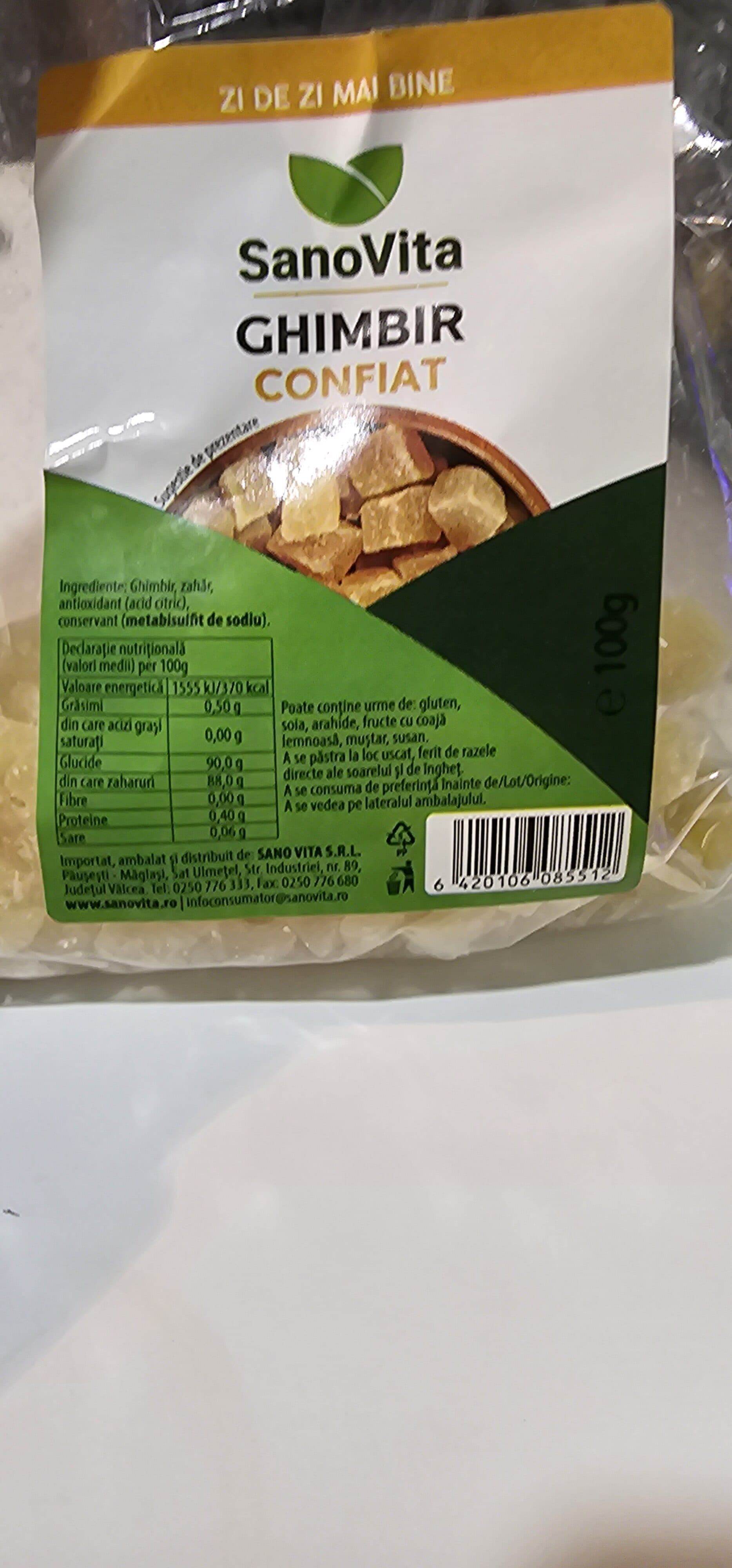 Open Food Facts Ghimbir confiat packshot