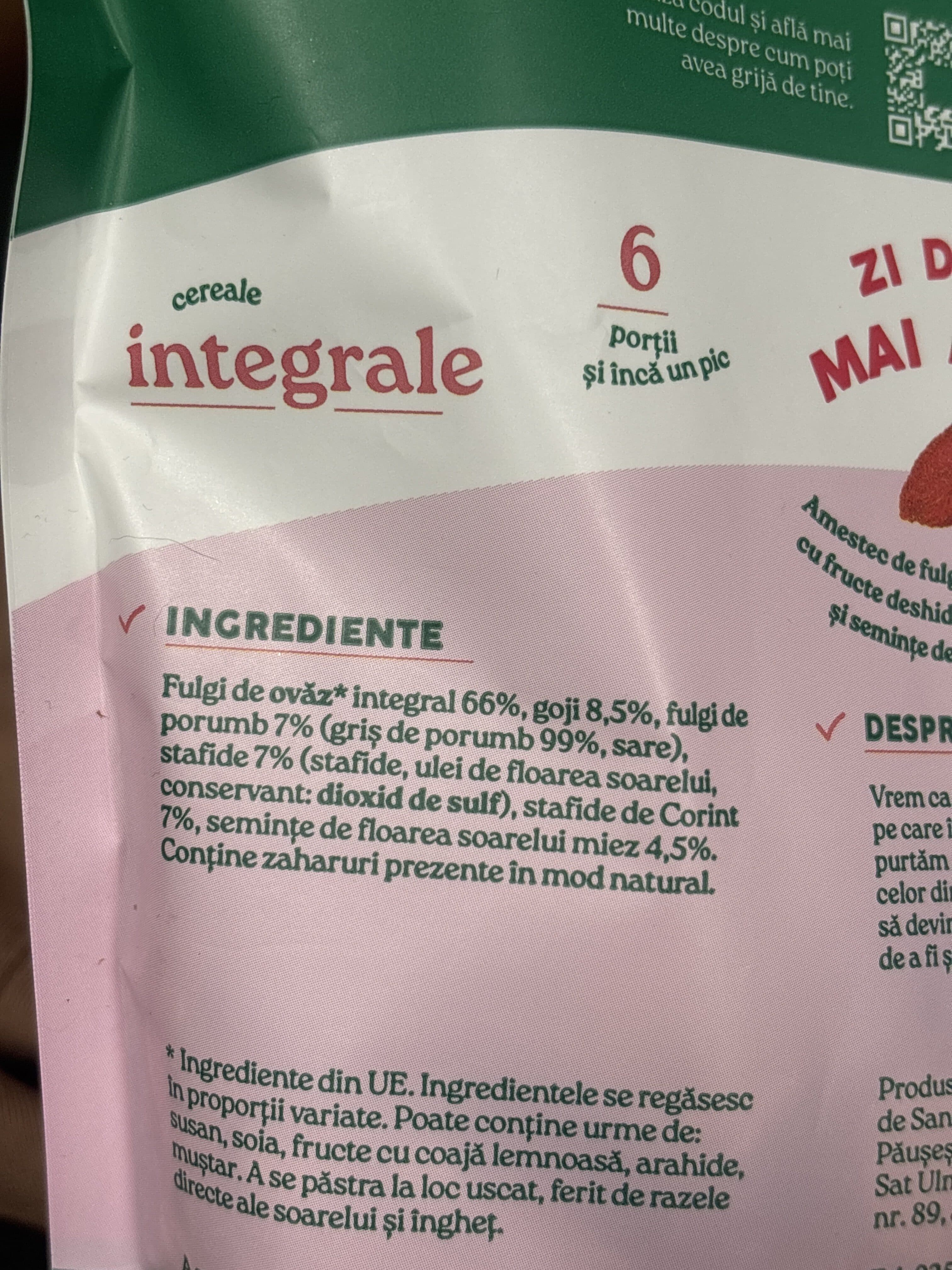 SanoVita Musli cu goji packshot