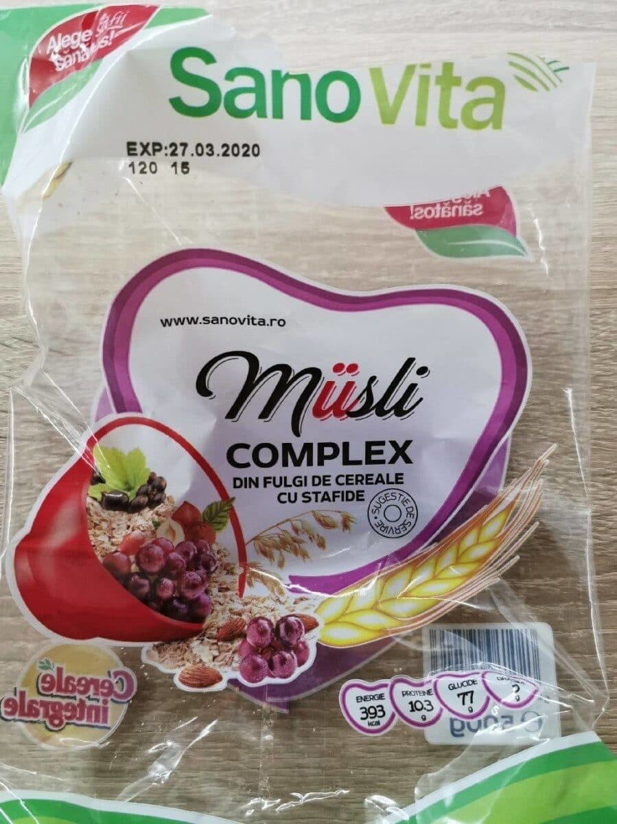 SanoVita Musli complex packshot