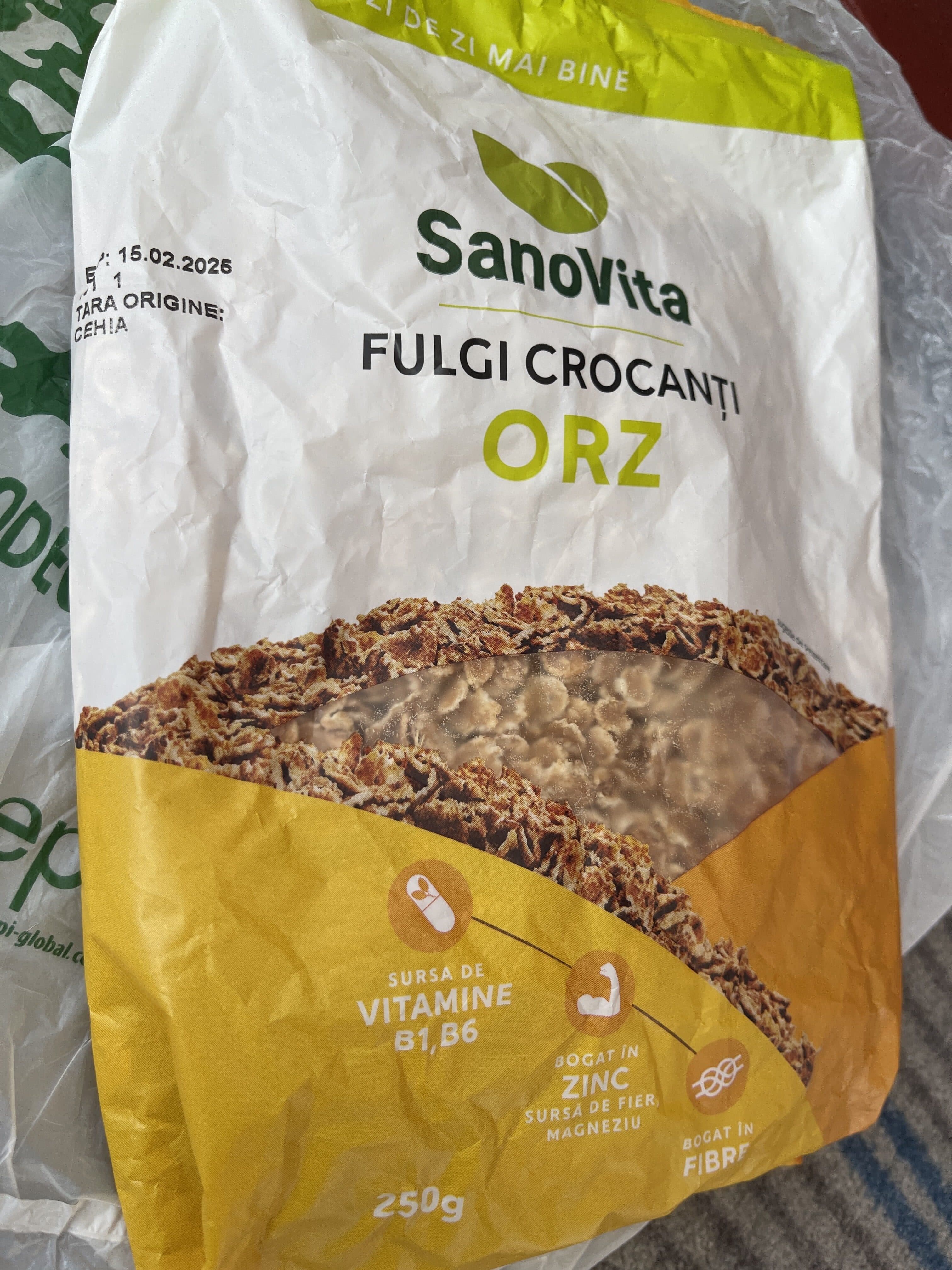 SanoVita Fulgi copți de orz packshot