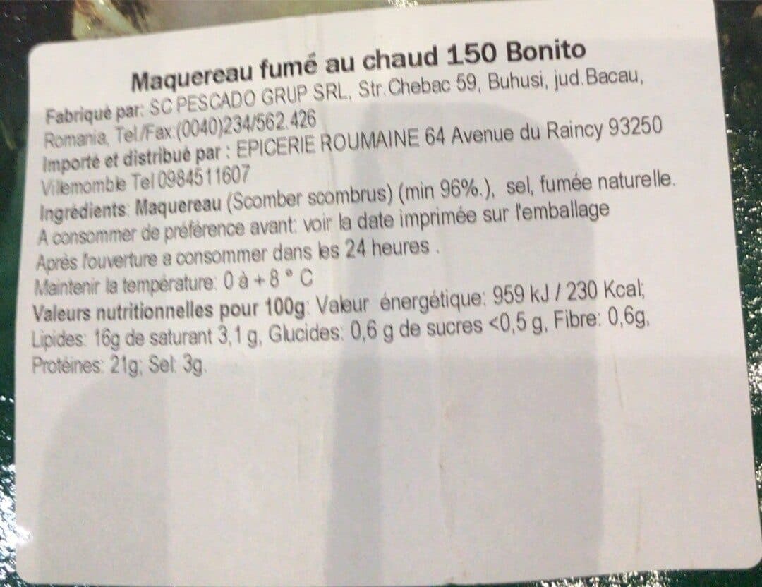 Open Food Facts Bonito macro afumat packshot