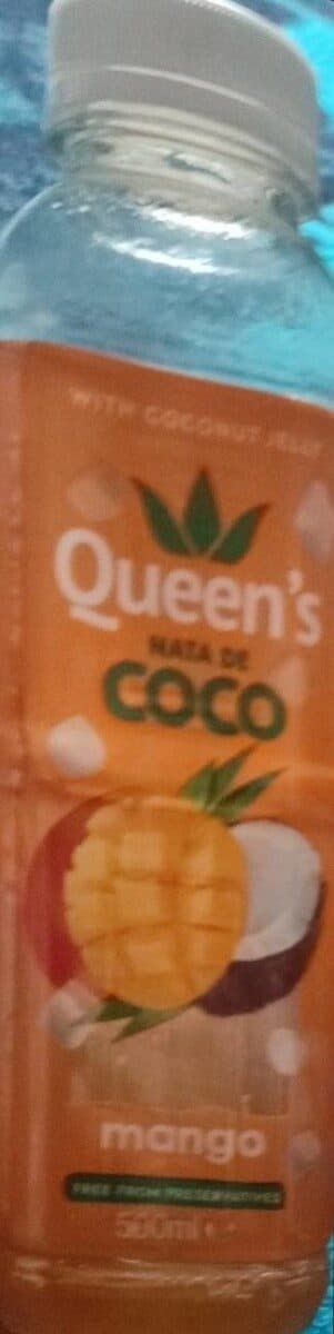 Queen Coconut mango drink packshot